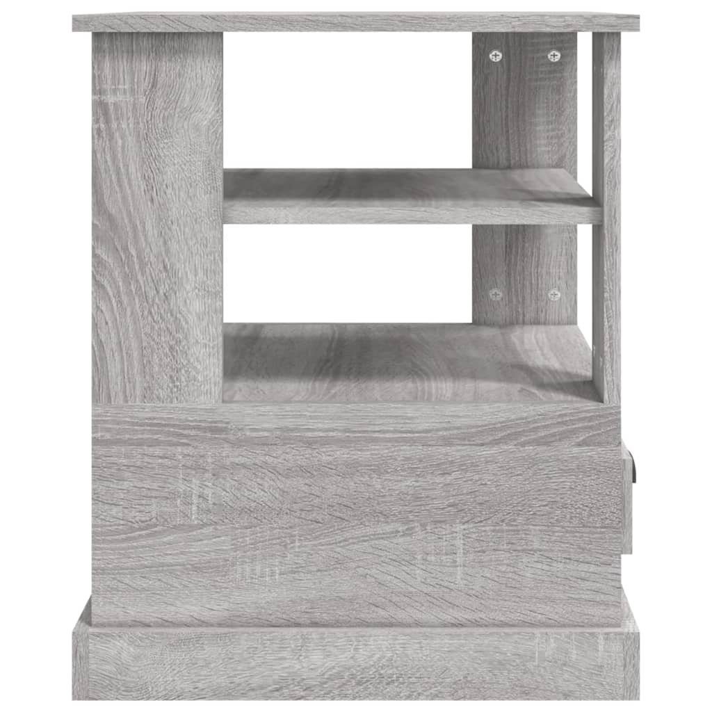 (1-St) Beistelltisch Sonoma Grau cm Holzwerkstoff 50x50x60 furnicato