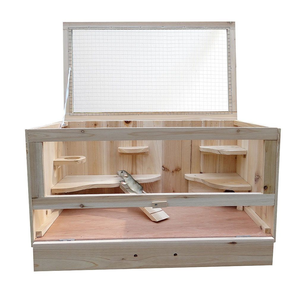 Feel2Home Kleintierkäfig Nagerheim Nagerkäfig Kleintierkäfig Holzstall Klei günstig online kaufen