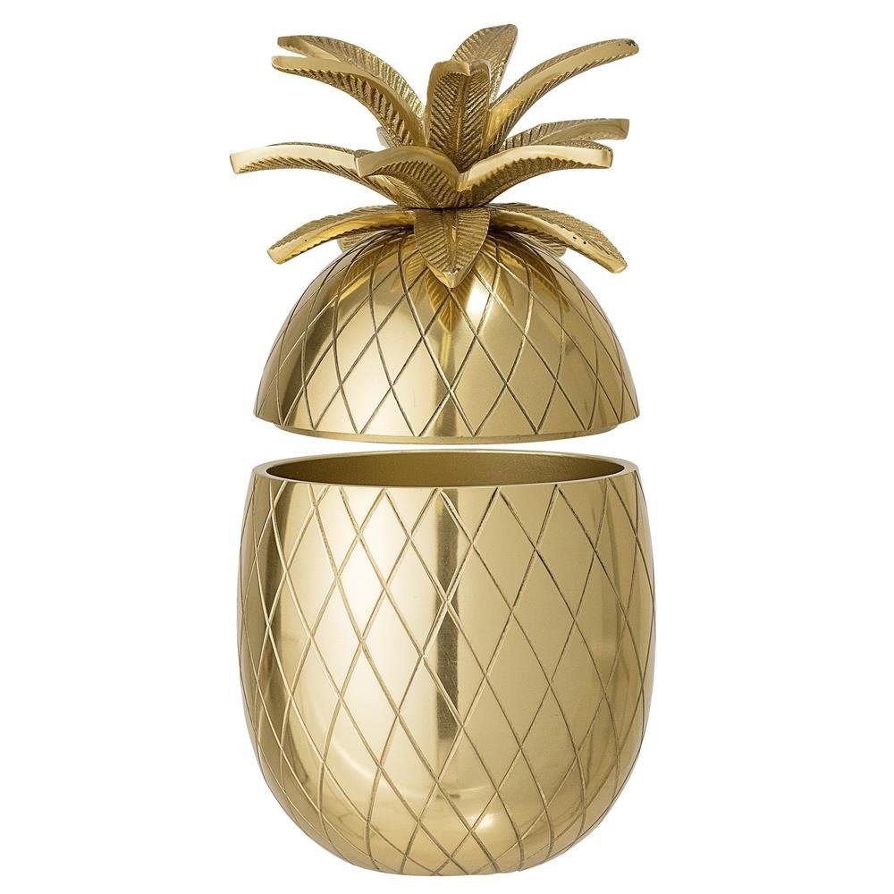 Bloomingville Eiseimer Ananas gold, 1 l, Eiskübel, Dosenkühler, Getränkekühler, Barzubehör, Aluminium