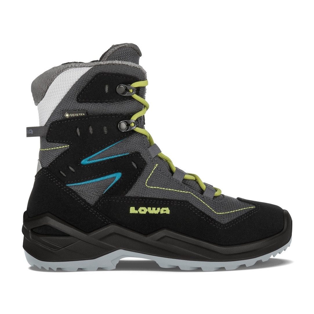 Lowa Lino GTX (Textil/Synthetik, wasserdicht) schwarz/graphit Kinder Winterstiefel
