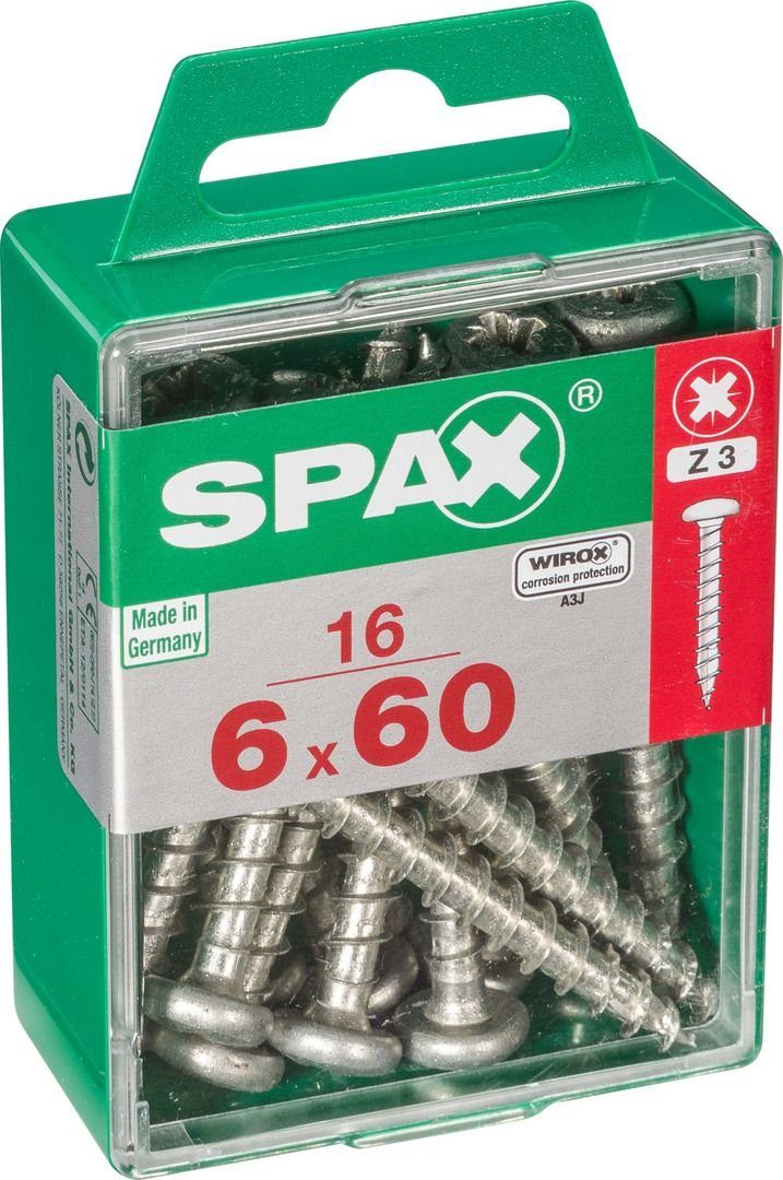 6.0 60 TX Spax SPAX mm x 16 30 Universalschrauben Holzbauschraube -