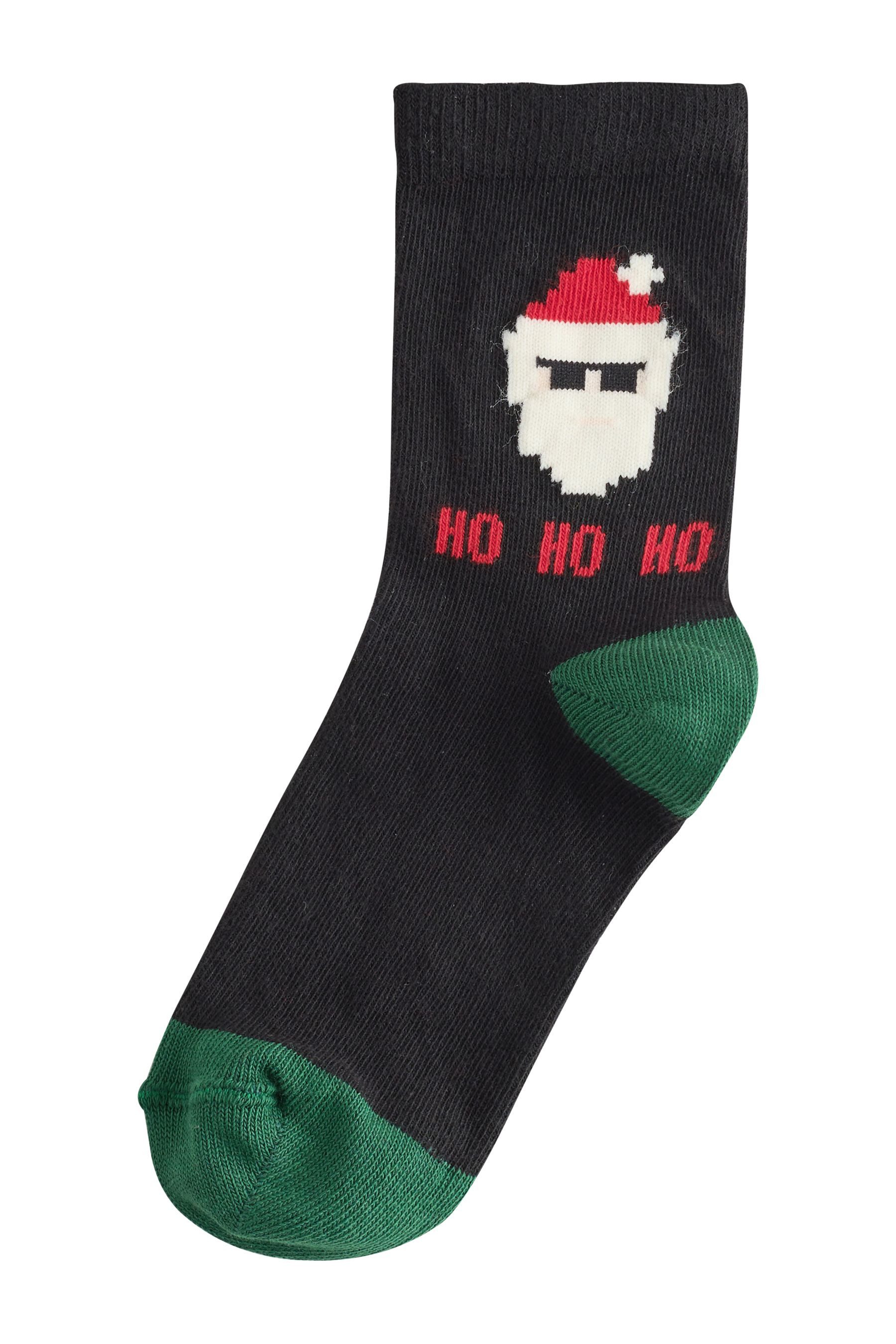 Next Basicsocken Weihnachtssocken mit Baumwollanteil, 3er-Pack (3-Paar) – Bild 4 von 5