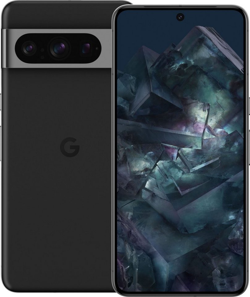 Google Pixel 8 Pro, 256GB Smartphone (17 cm/6,7 Zoll, 256 GB Speicherplatz, 50  MP Kamera), 50 MP + 48 MP + 48 MP Kamera mit Autofokus und 30-fach Zoom,  Blitz