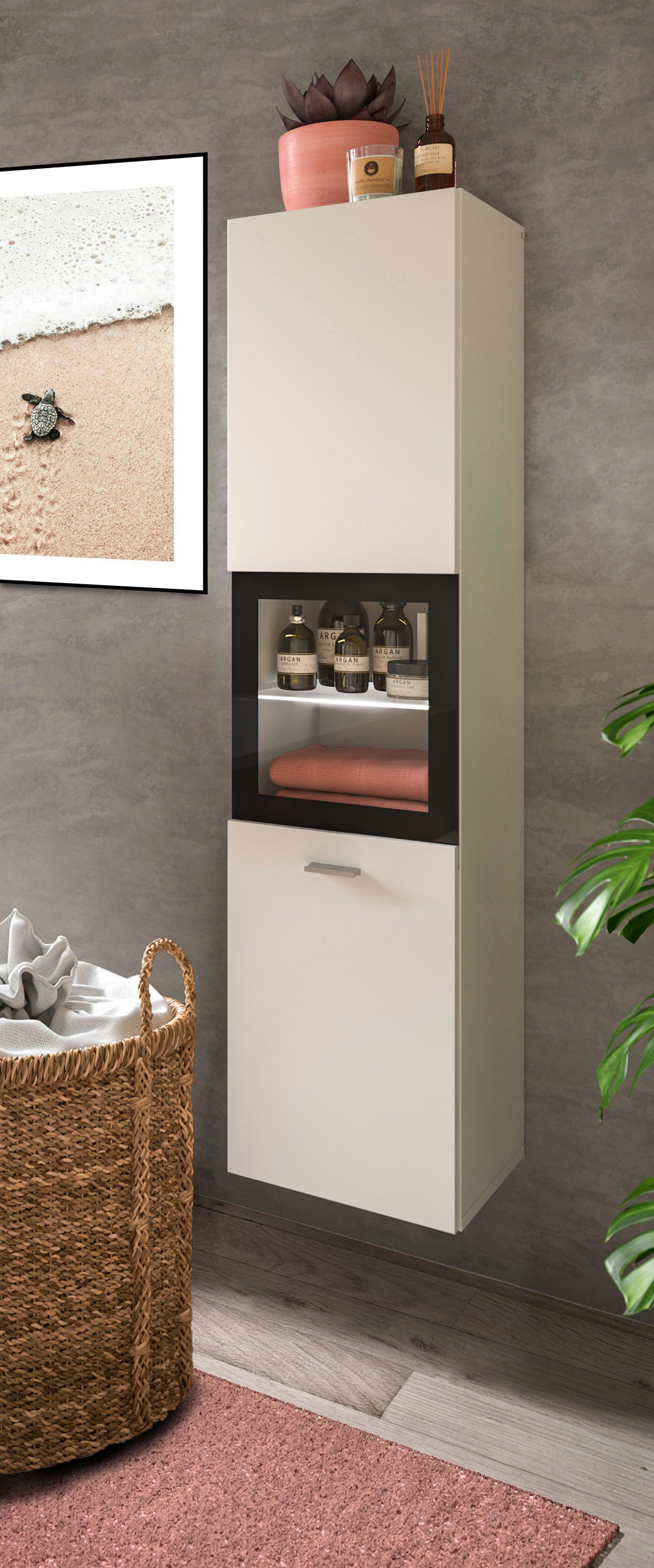welltime Hochschrank Tampa, Höhe 125cm, hängend günstig online kaufen