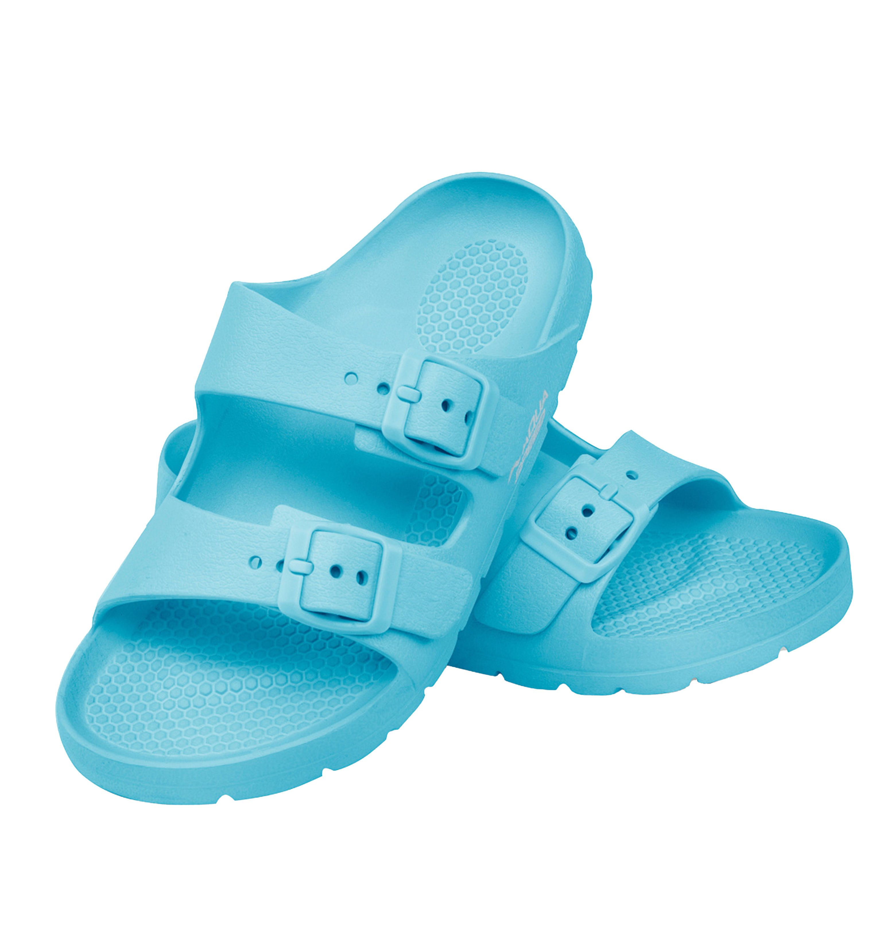 Aqua Speed Gr. 35 – verstellbare Kinder-Badesandalen + Handtuch Badesandale (Kinder-Sandalen aus EVA – flexibel, stabil & schnelltrocknend) Rutschhemmend & reisefreundlich – Latschen mit Grip