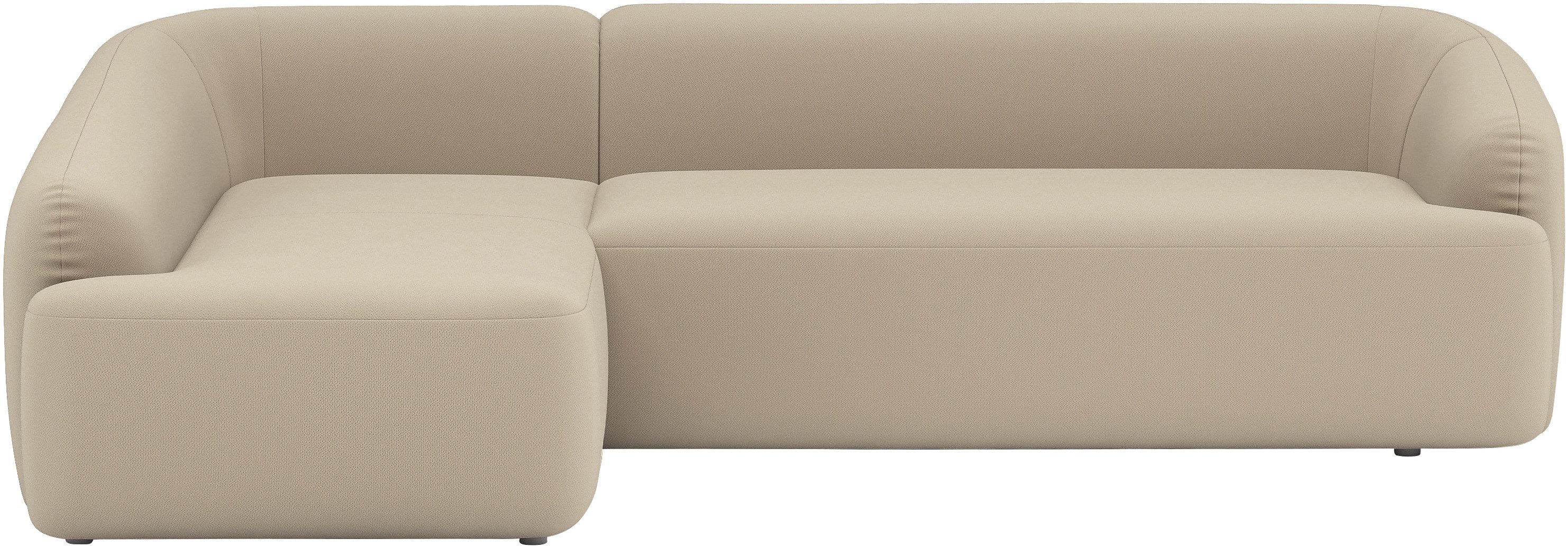 INOSIGN Ecksofa Nergal, organisches Design, Breite 296cm, L-Form, Modernes Design, schlichte Optik, stilvoller Blickfang im Wohnzimmer