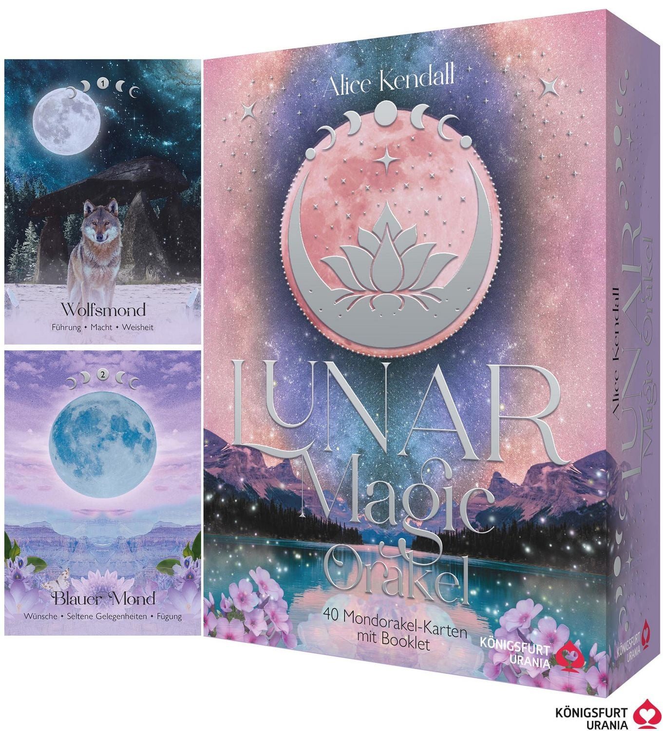 Lunar Magic Orakel - 40 Mondorakel-Karten mit Booklet (Deutsch; also i / Alice Kendall