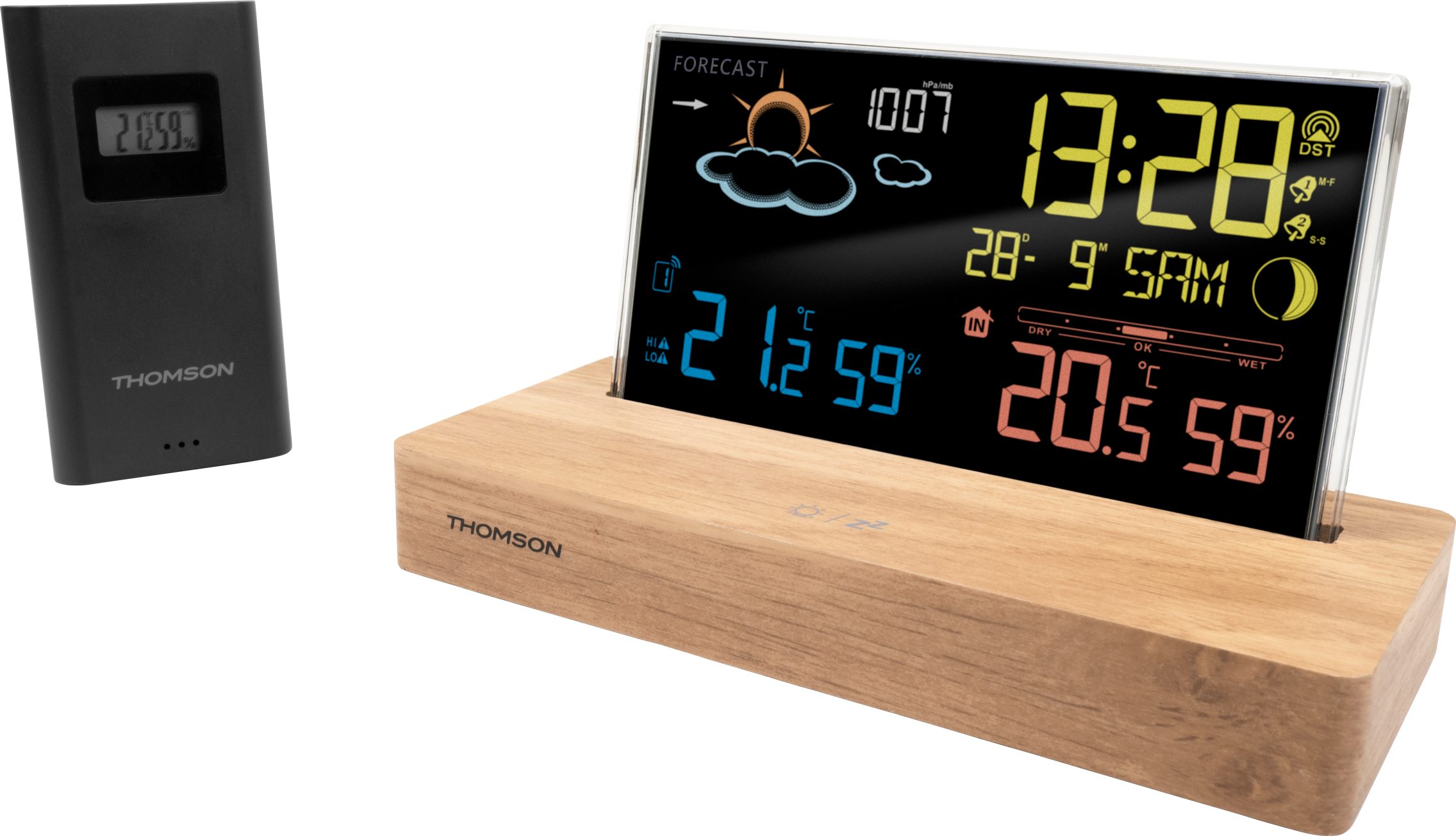 Thomson Thomson Wetterstation CT610 [black/wood] Wetterstation