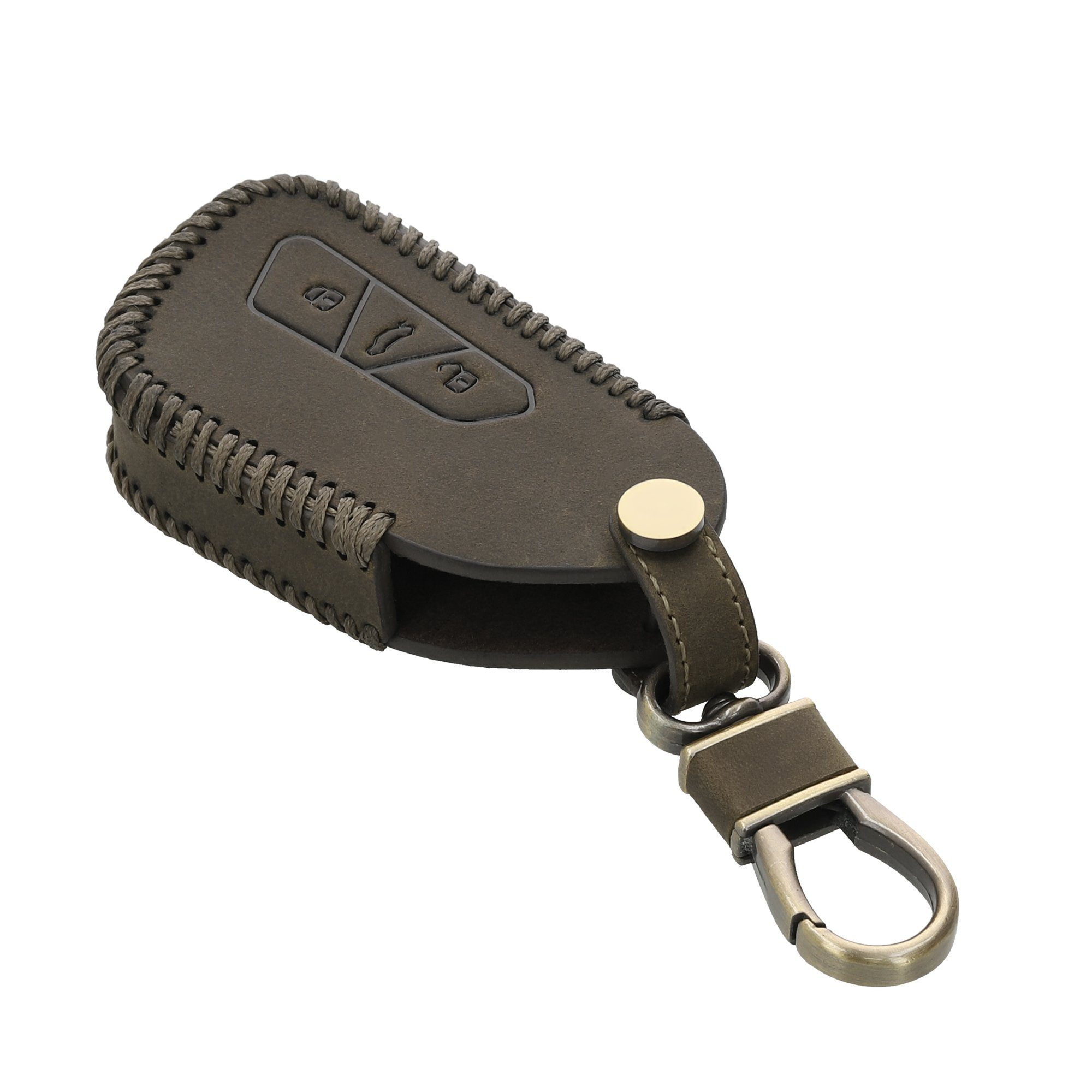 Hülle Case Schutzhülle Schlüsselhülle Leder Auto kwmobile VW Golf Cover 8, Schlüsseltasche Autoschlüssel Schlüssel für