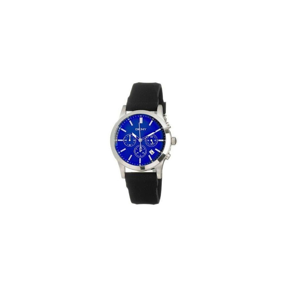 Anzeige mit Kunststoffband, Datumsanzeige, Blau, 24-Std. Chronograph Chronograph, Uhr, DKNY