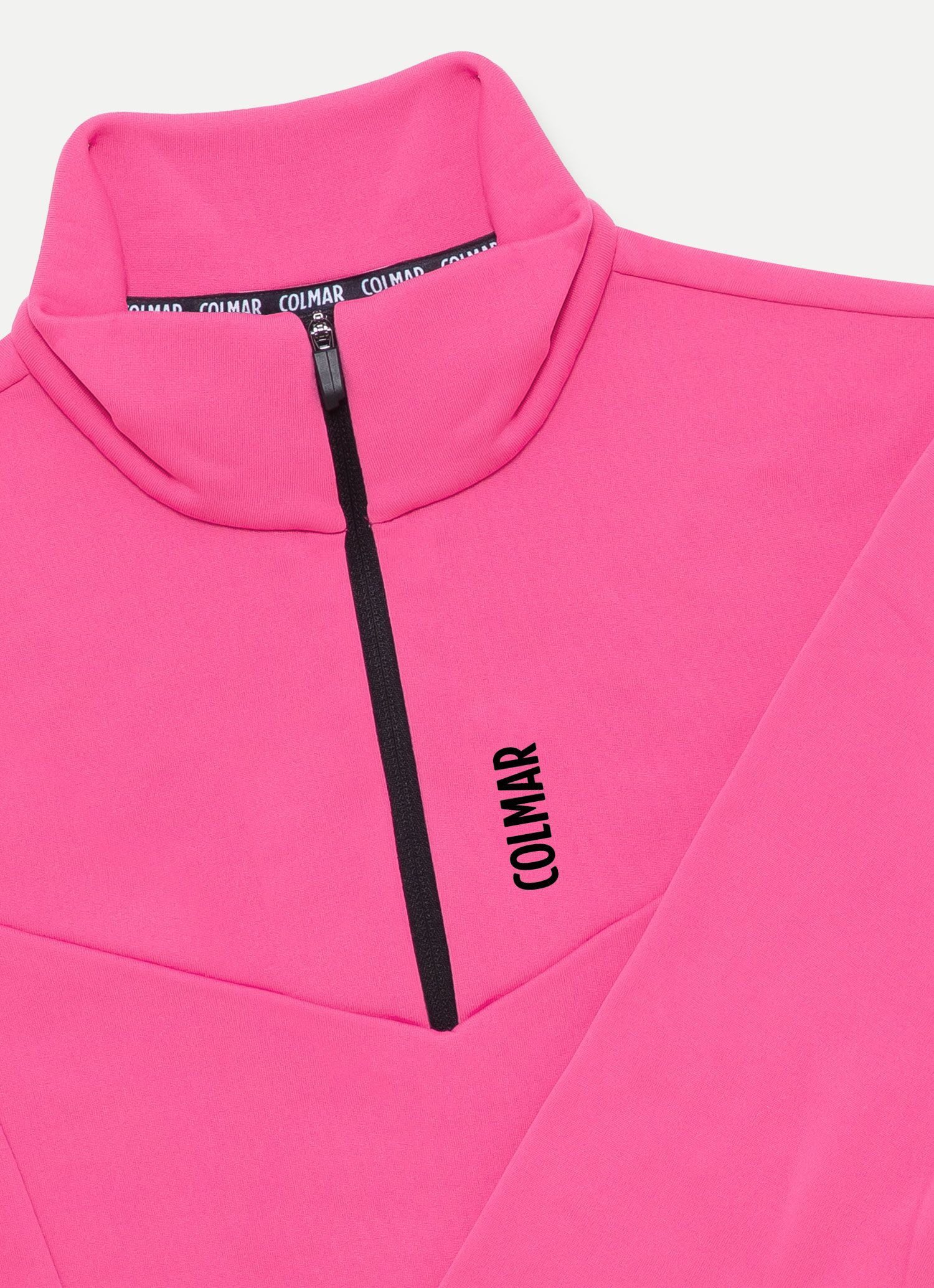 Colmar Strickfleece-Pullover Damen Ski-Fleeceshirt mit Stretch und halblangem Reißverschluss