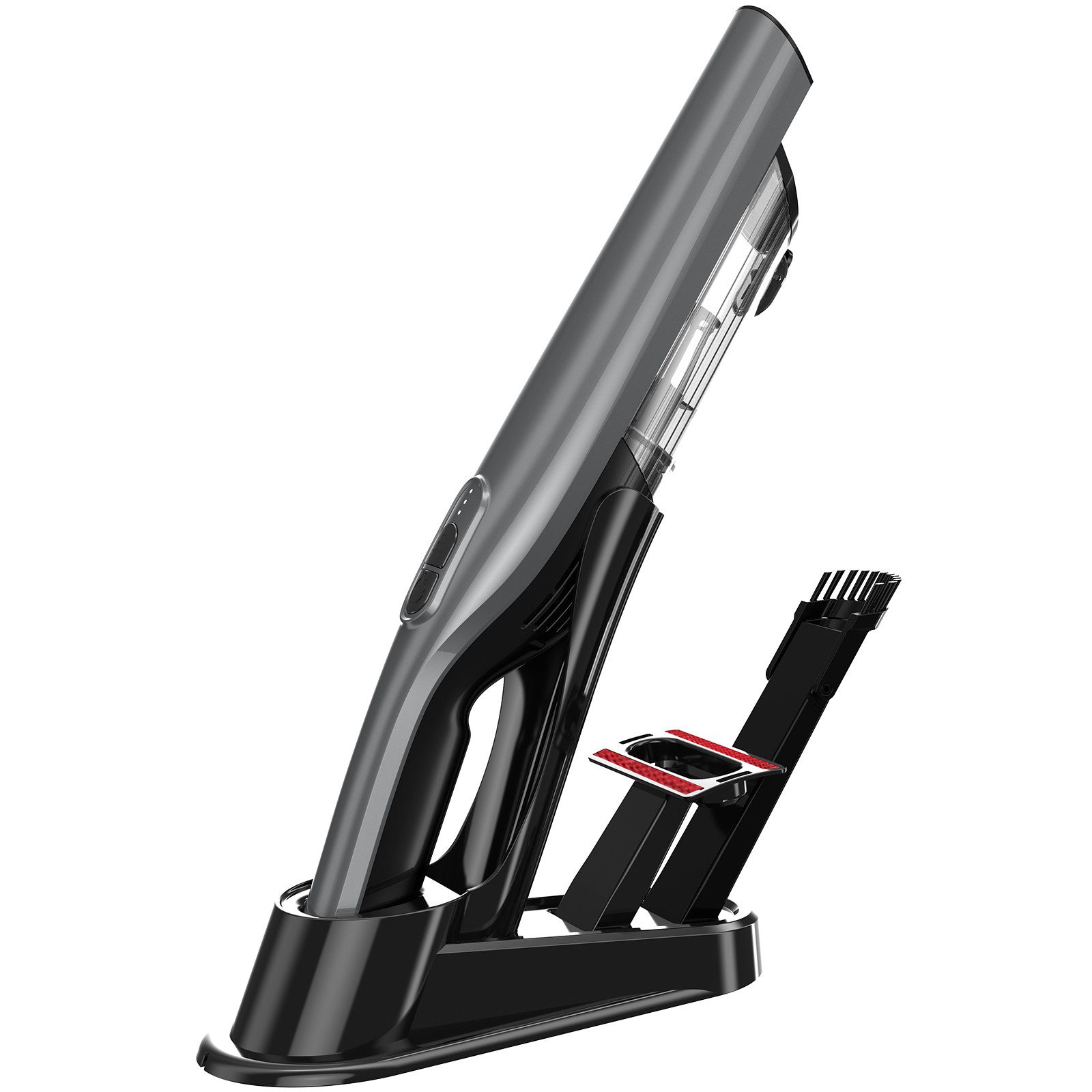 Comfy Mate Akku-Handstaubsauger 6000Pa Akku Handstaubsauger mit Staubpinsel/Bodenbürste, Auto Kabellos Staubsauger für Büro Genutzt, Haus, Küche, Tierhaare