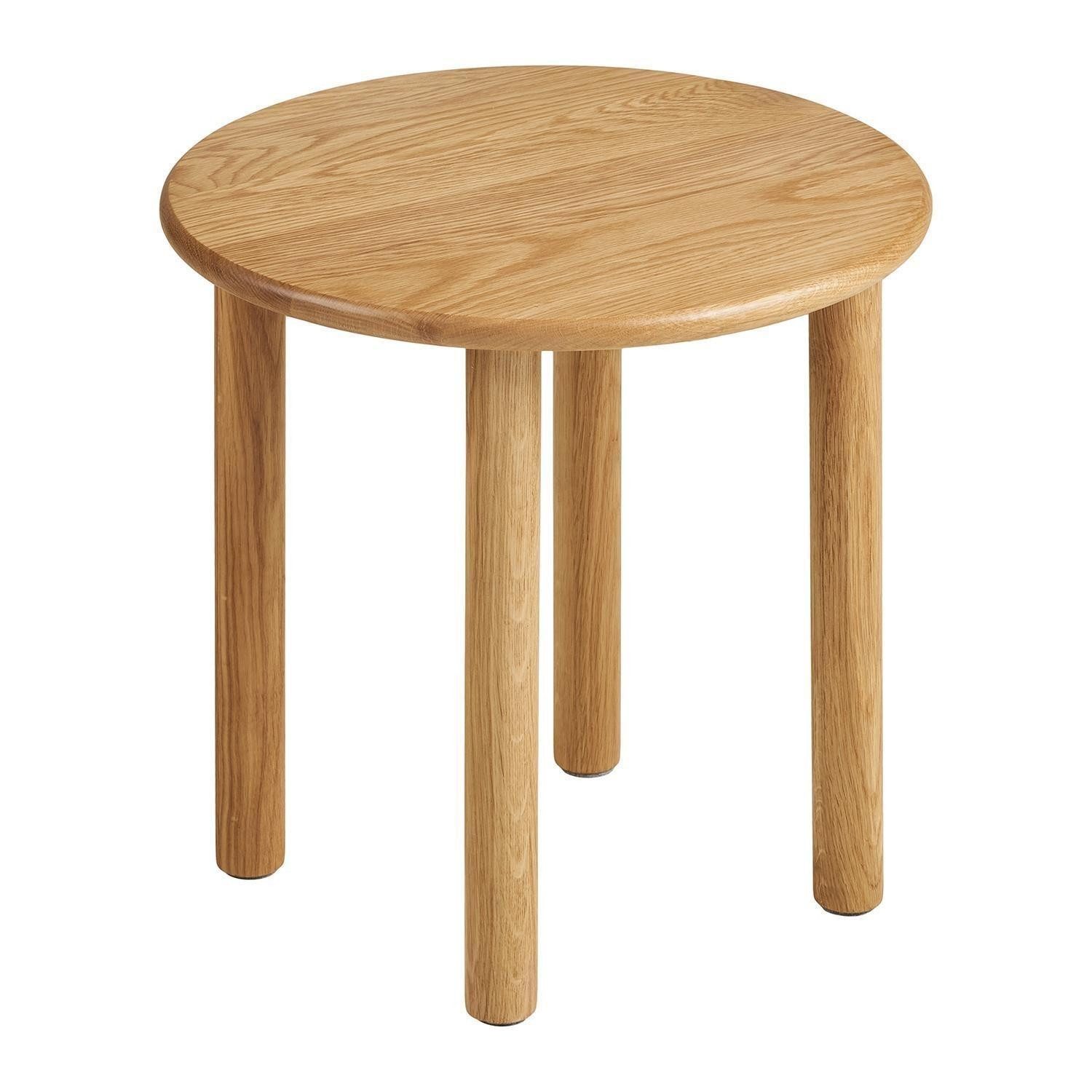 House Nordic Beistelltisch JENA, Eichenholz massiv natur, Ø 40 x H 40 cm