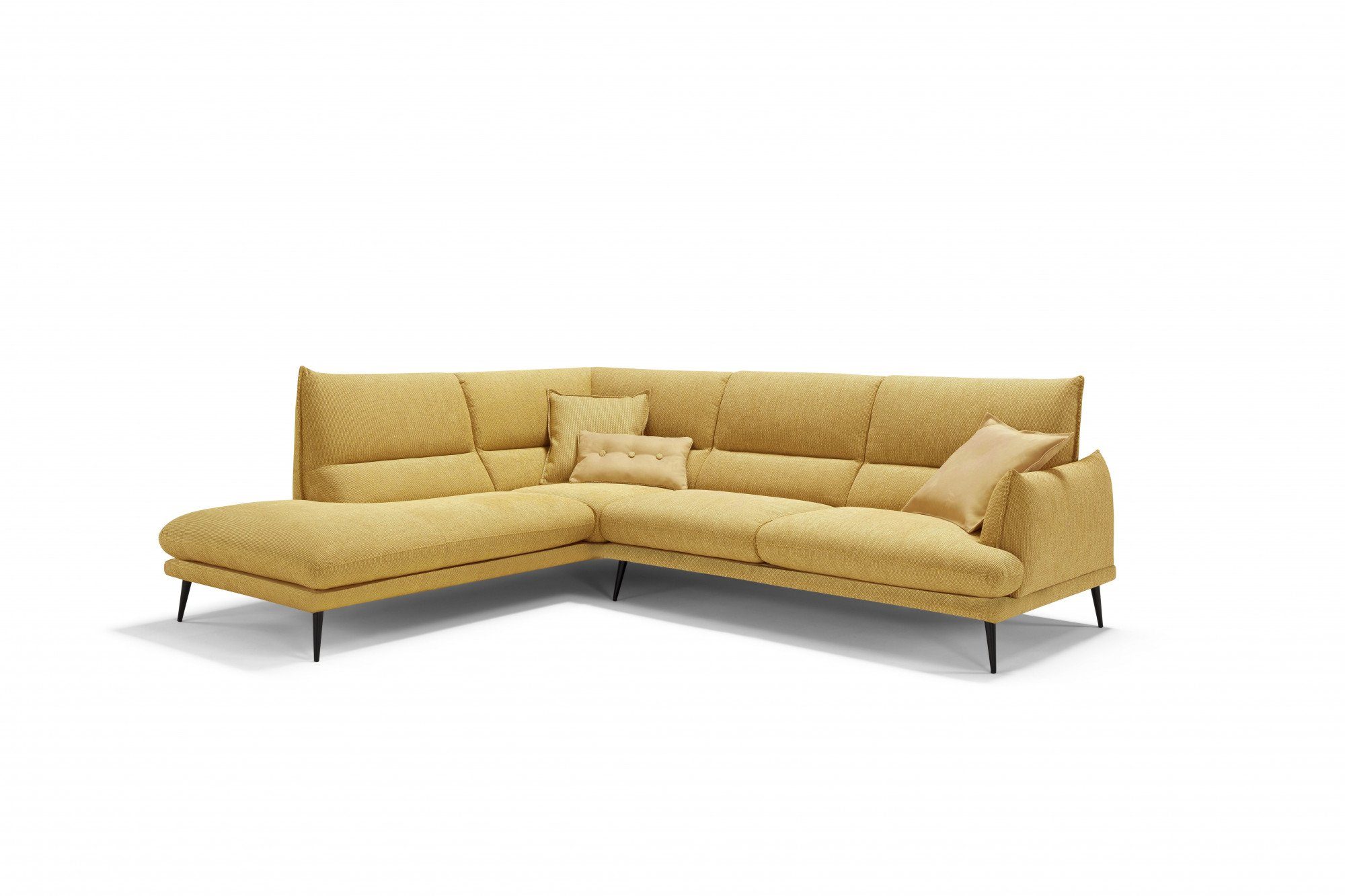 Egoitaliano Ecksofa FUNNY, hochwertiges und aktuelles Design, bequeme Rückenlehne, toller Sitzkomfort, L-Form