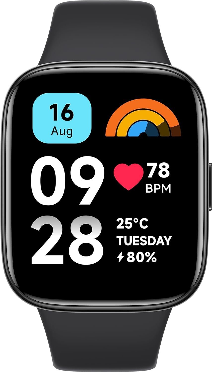 Xiaomi Optimierter Betrachtungskomfort Smartwatch (1,83 Zoll, Android iOS), LCD-Display Bluetooth 100 Sportmodi Fitness-Tracker wasserdicht