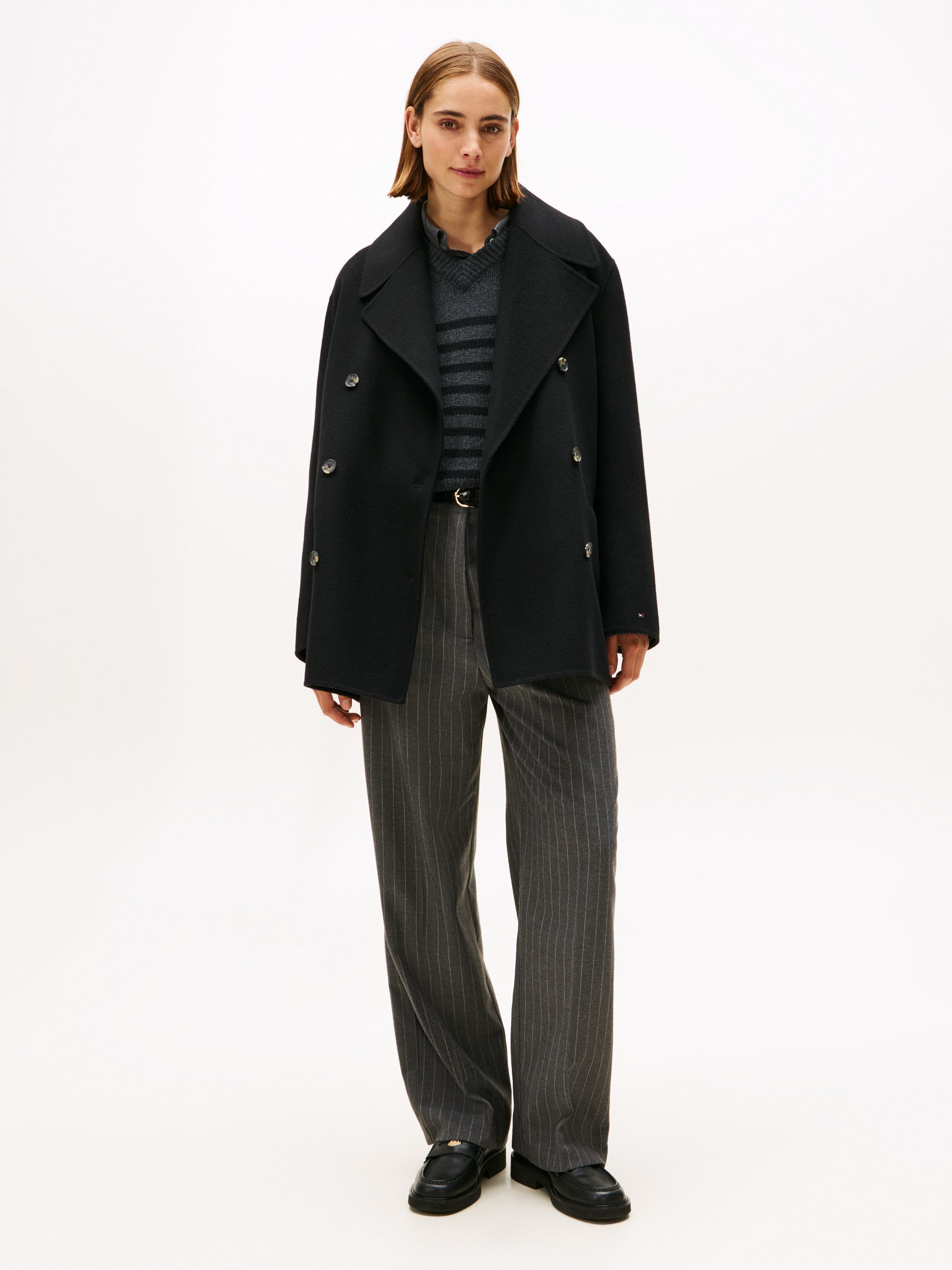 Tommy Hilfiger Anzughose PINSTRIPE LOOSE STRAIGHT PANT mit Nadelstreifen