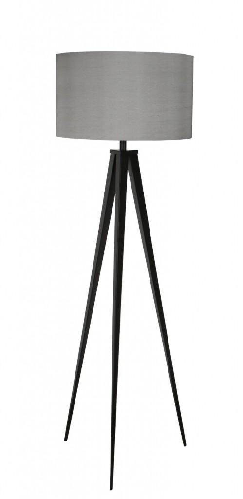 Zuiver Stehlampe Zuiver Designer Black/Grey, Leuchtmittel Stehleuchte Tripod ohne