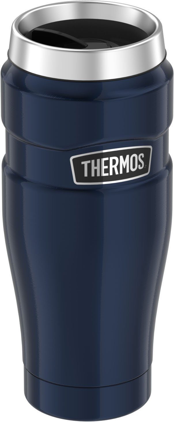 THERMOS Thermobecher Stainless King, 1-tlg., Edelstahl, DrinkLock – Verschlusssystem, 100% dicht