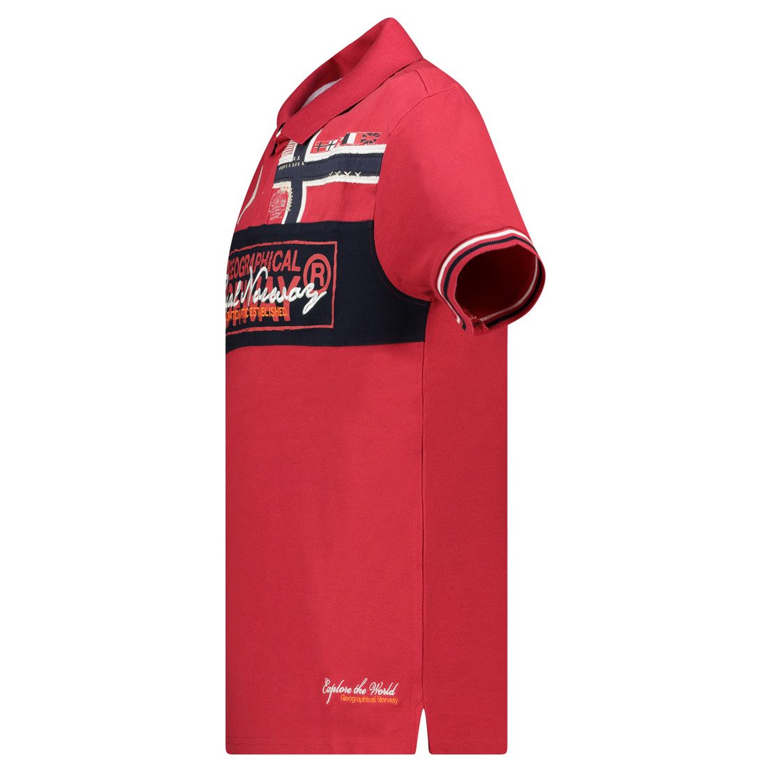 Geographical Norway T-Shirt Kurzarm Poloshirt bakidney Men mit Aufnähern un günstig online kaufen