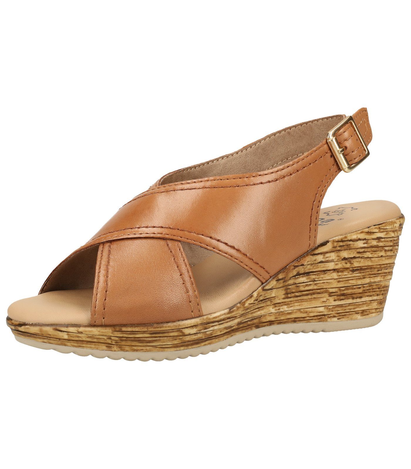 Jana Sandalen Leder Keilsandalette