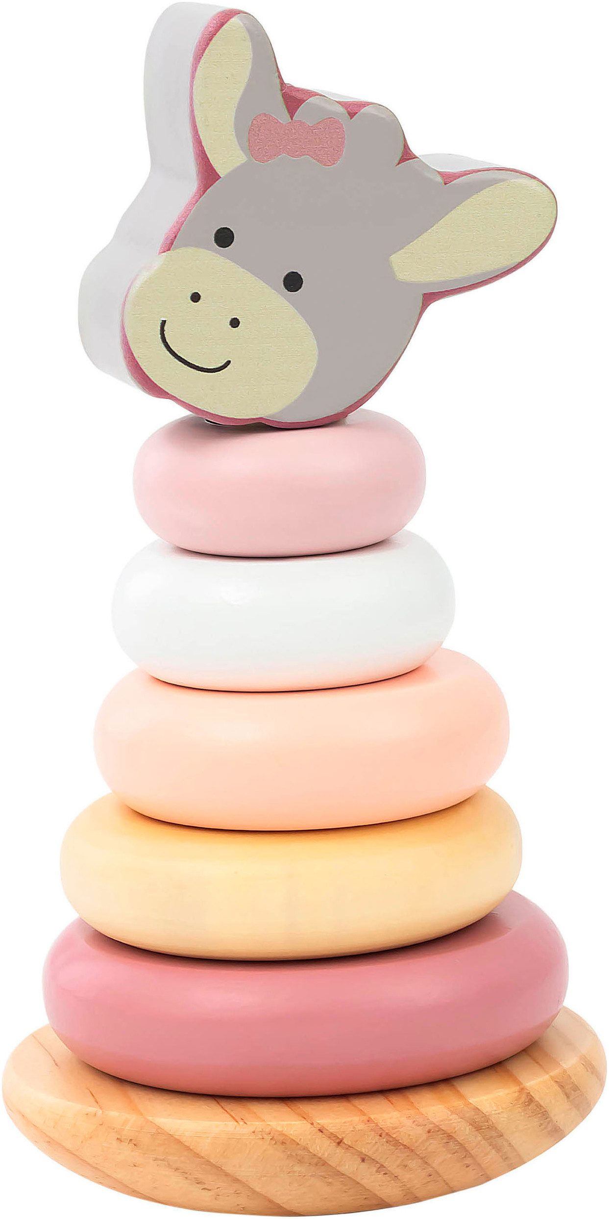 Sterntaler® Stapelspielzeug Emmi Girl Stapelturm Holz, FSC® - schützt Wald