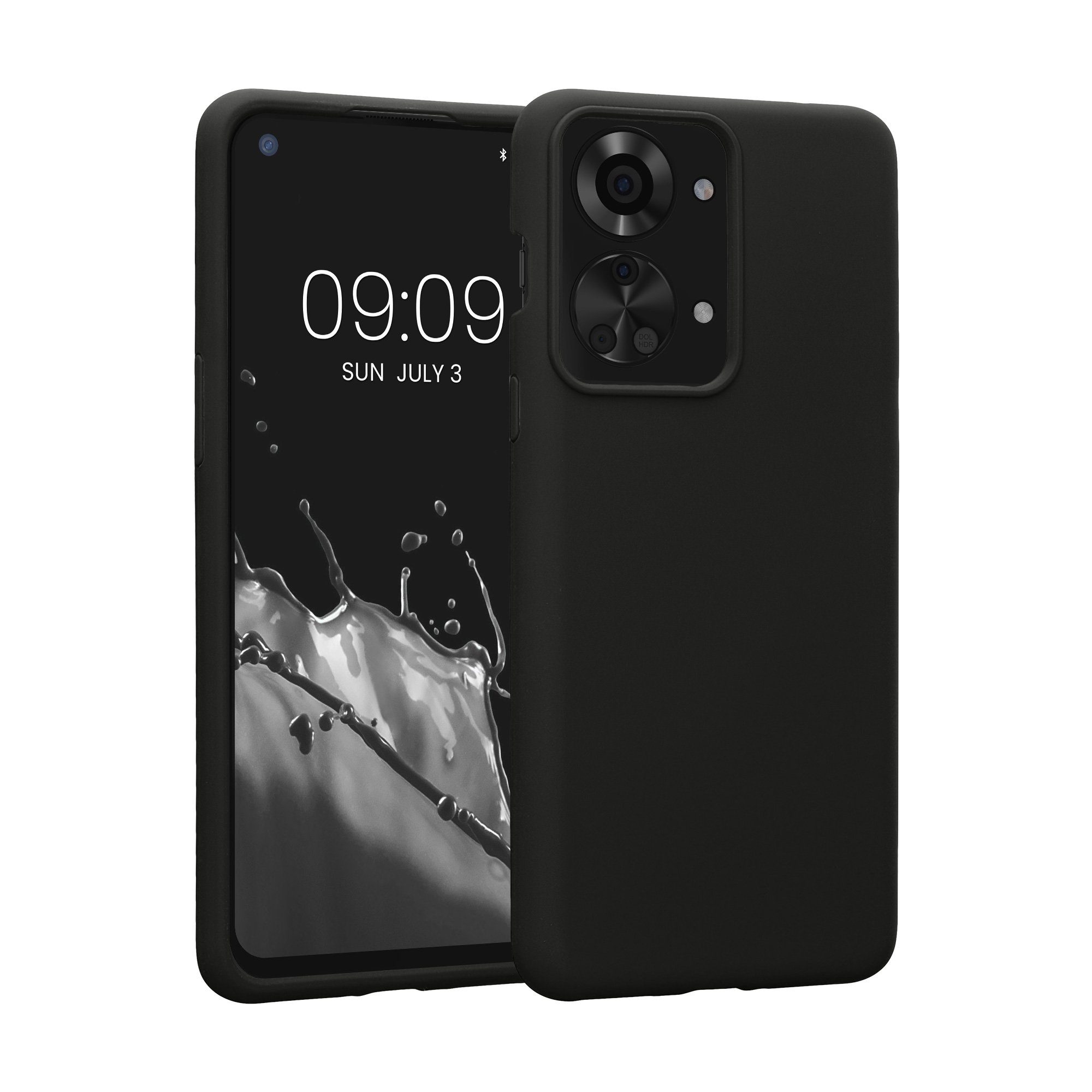 kwmobile Handyhülle Handyhülle für OnePlus Nord 2T 5G Hülle, Weiches Handy Silikon Case - Schutzhülle Cover