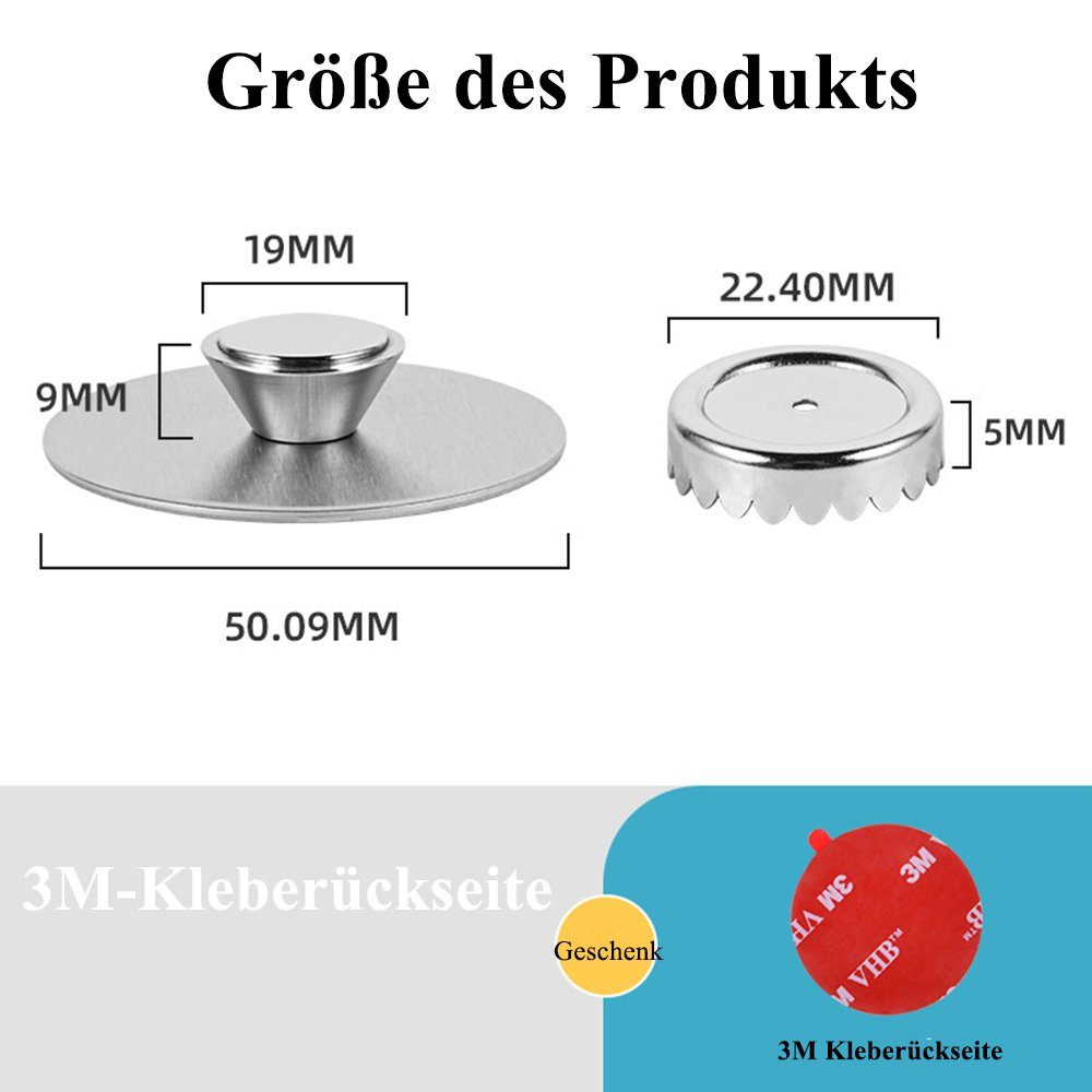 Magnet, Magnet Bohren, 2-St. Ohne Seifenschale mit Seifenhalter 2 Seifenhalter Stück NUODWELL