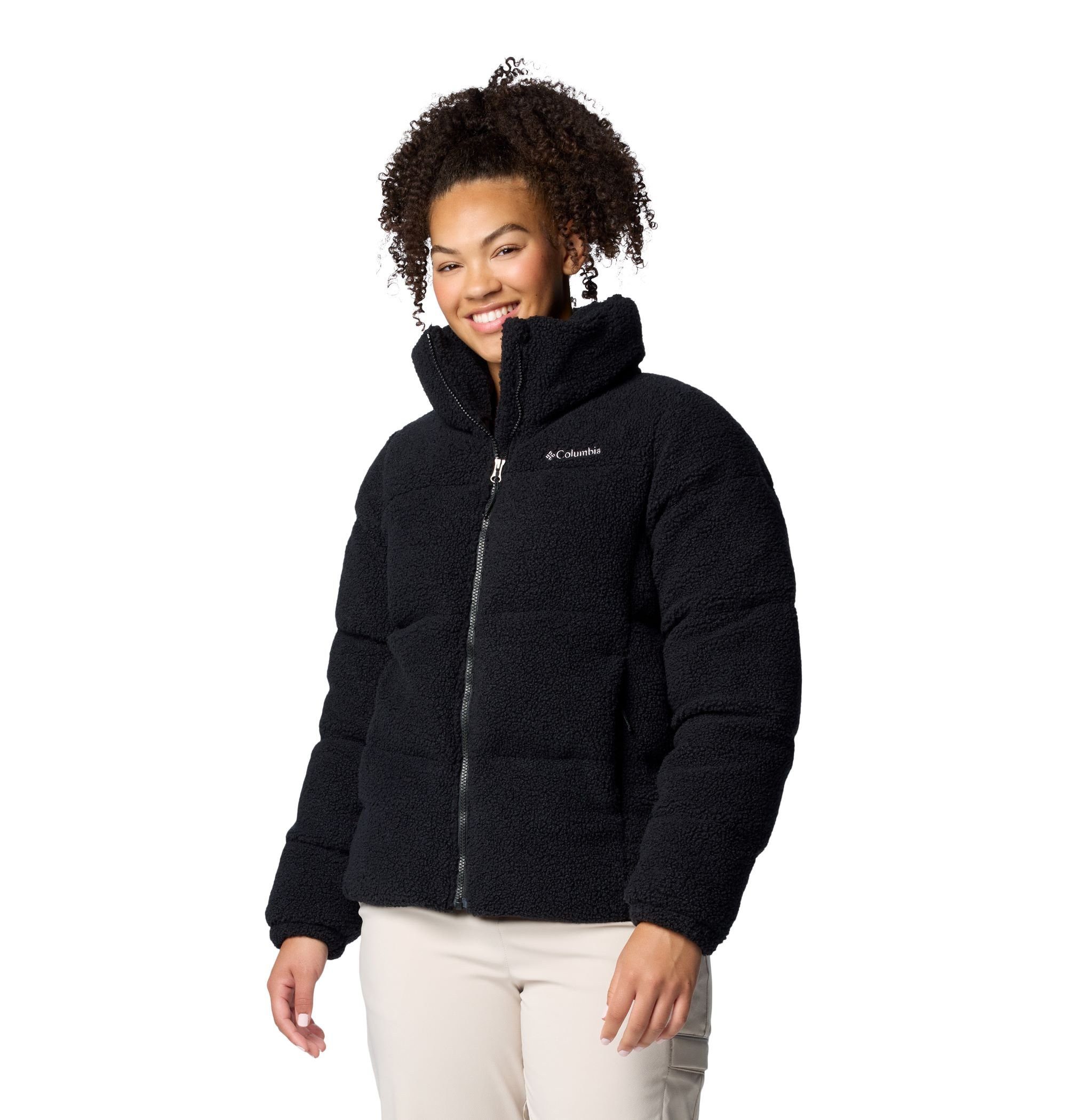 Columbia Winterjacke Winter-Fleecejacke Puffect Sherpa (Thermarator™ Isolierung) schwarz
