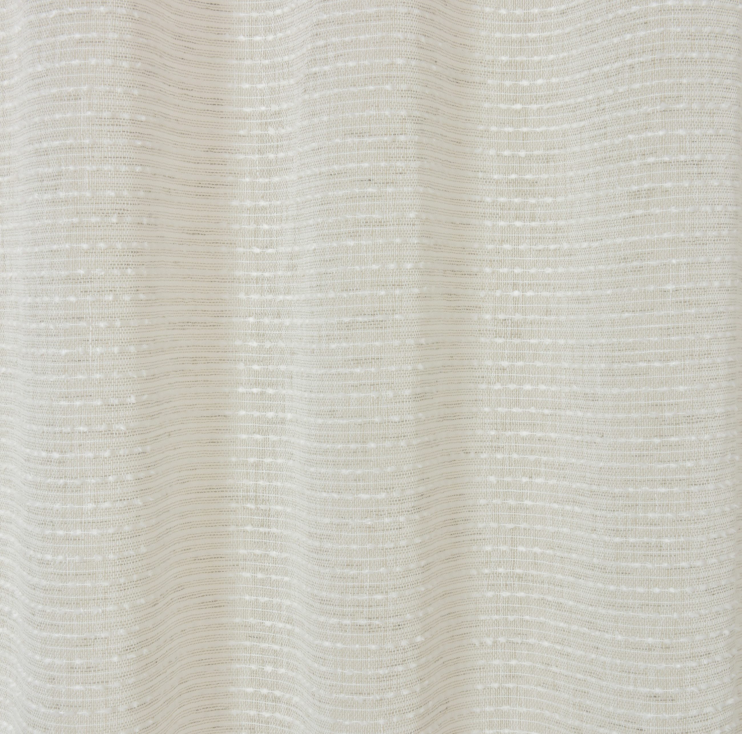 ELBERSDRUCKE Vorhang Gardine mit verdeckten Schlaufen Wonder beige halbtransparent 255x140 (1 St), halbtransparent