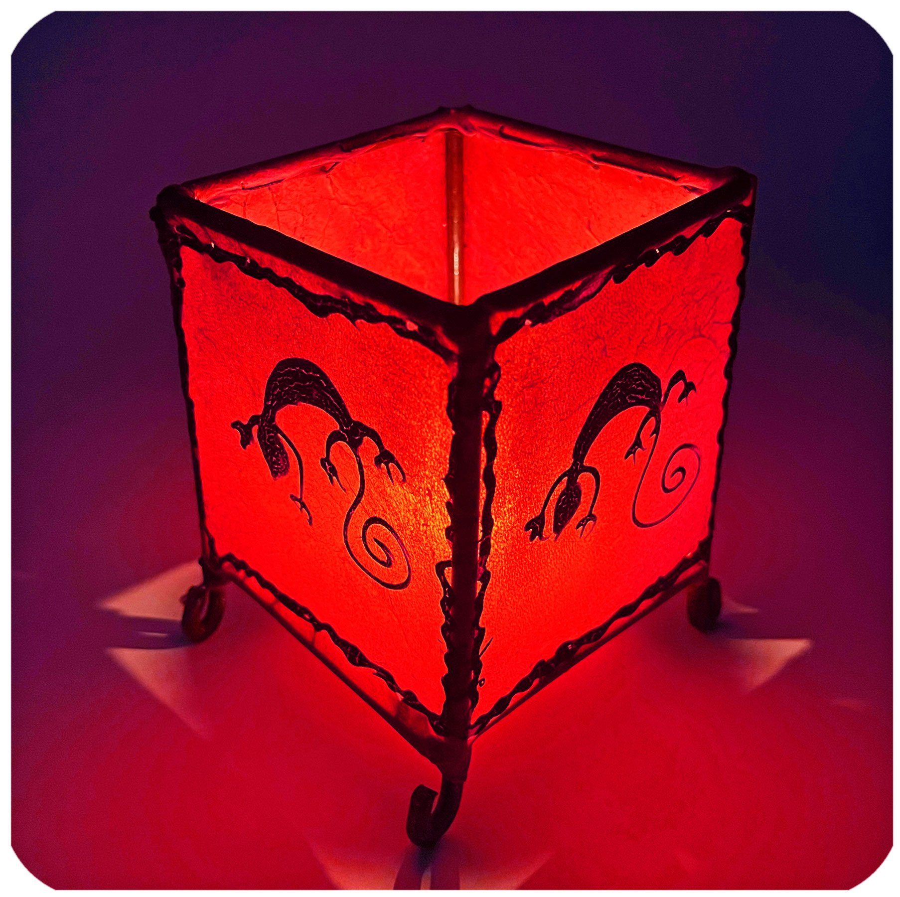 SIMANDRA Teelichthalter Teelichthalter aus Leder Gecko günstig online kaufen