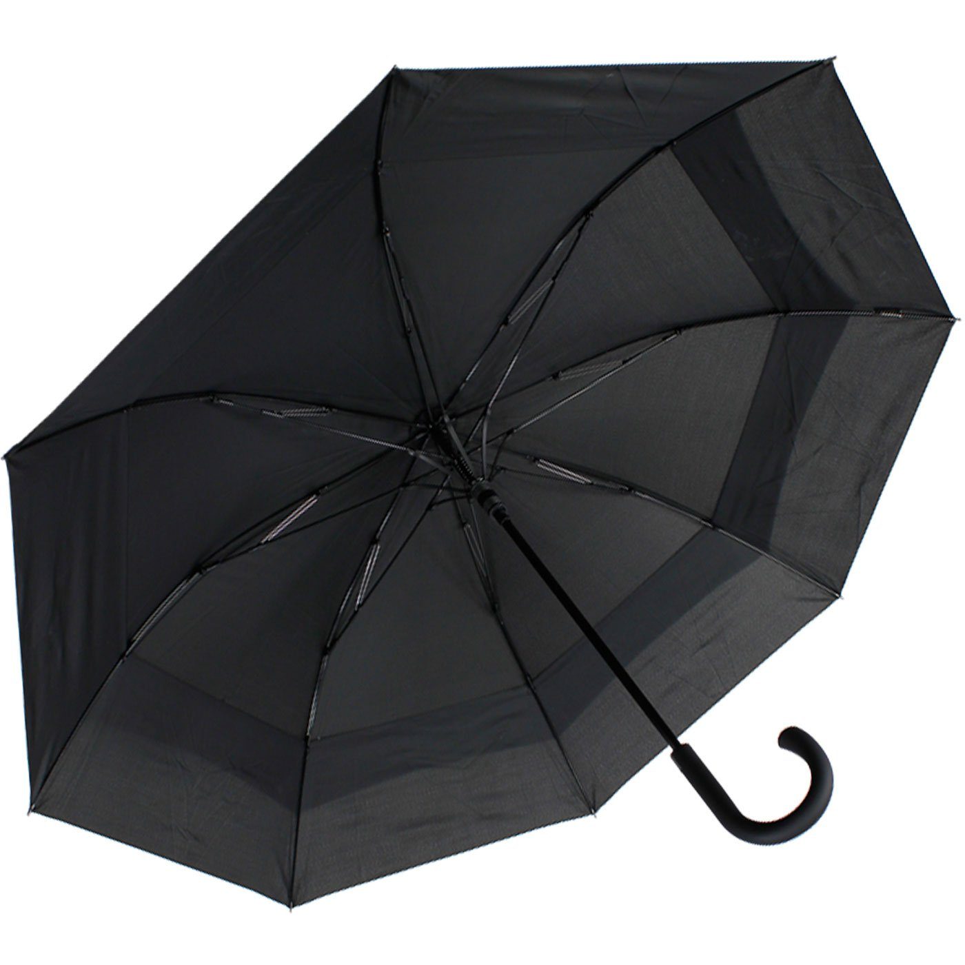 iX-brella Langregenschirm Move to Automatik, zweifarbig XXL expandierender schwarz-schwarz mit - Schirm