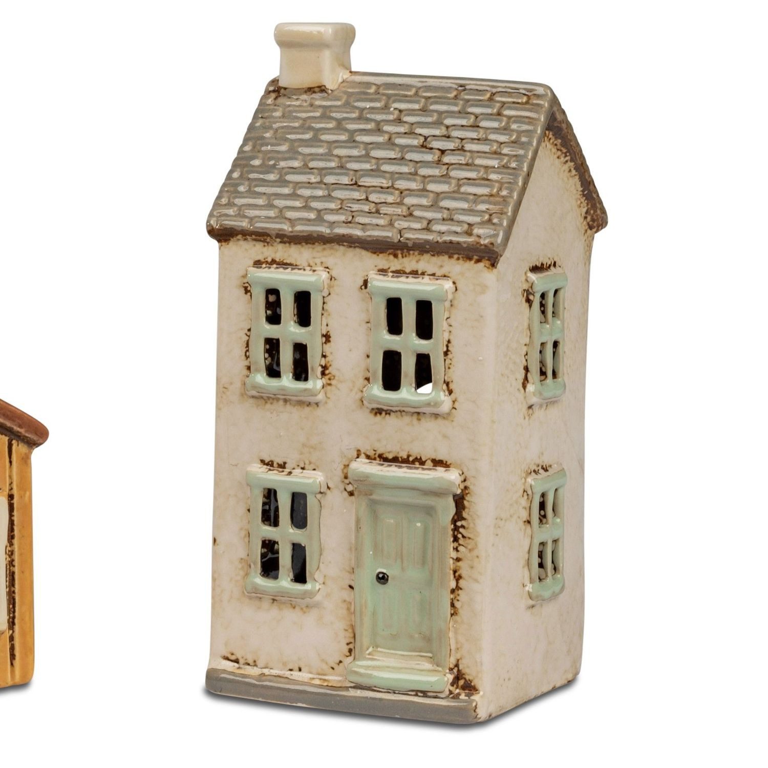 formano Windlicht Häuser, Farbe: Grau, Motiv: Haus günstig online kaufen