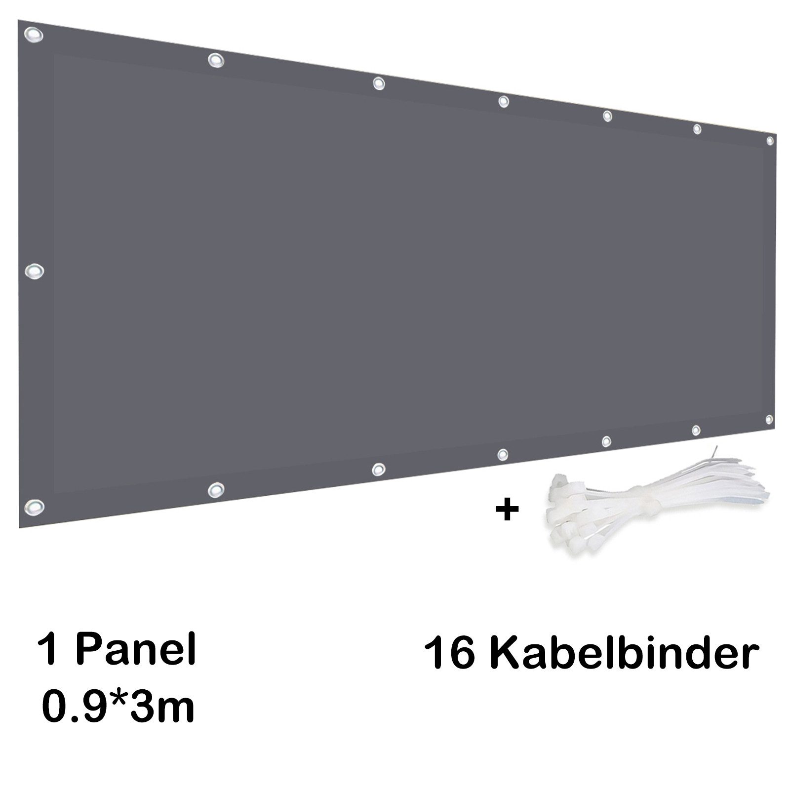 Jibenhome Balkonsichtschutz Balkonumspannung Wasserfester Outdoor Sichtschu günstig online kaufen