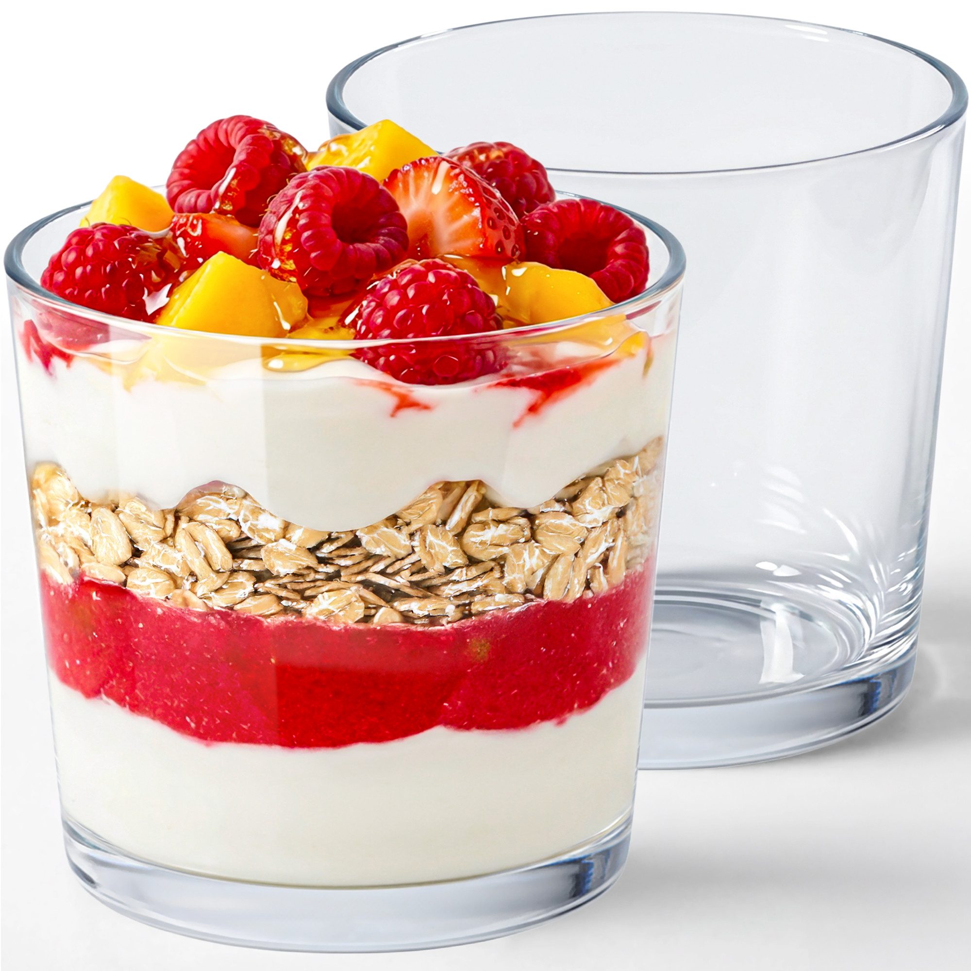 KONZEPT Dessertschale 6/12er Set 245 ml – Klassisches Design, Spülmaschinenfest, Elegant, (12-tlg), Ideal für Desserts, Eis, Pudding & Mousse – Europäische Qualität