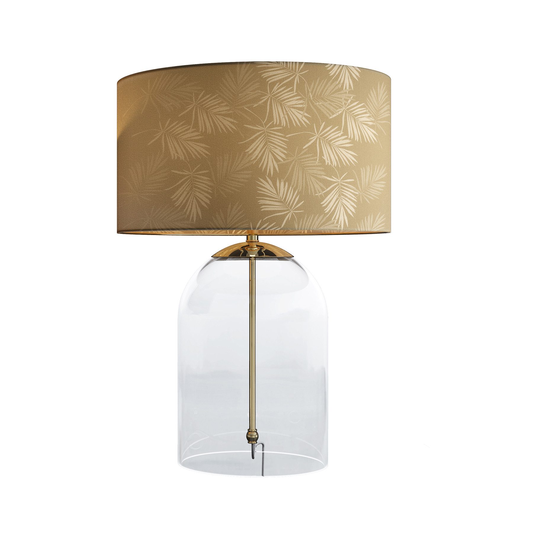 riess-ambiente Tischleuchte CLASSICO 60cm transparent/weiß/gold – günstig online kaufen
