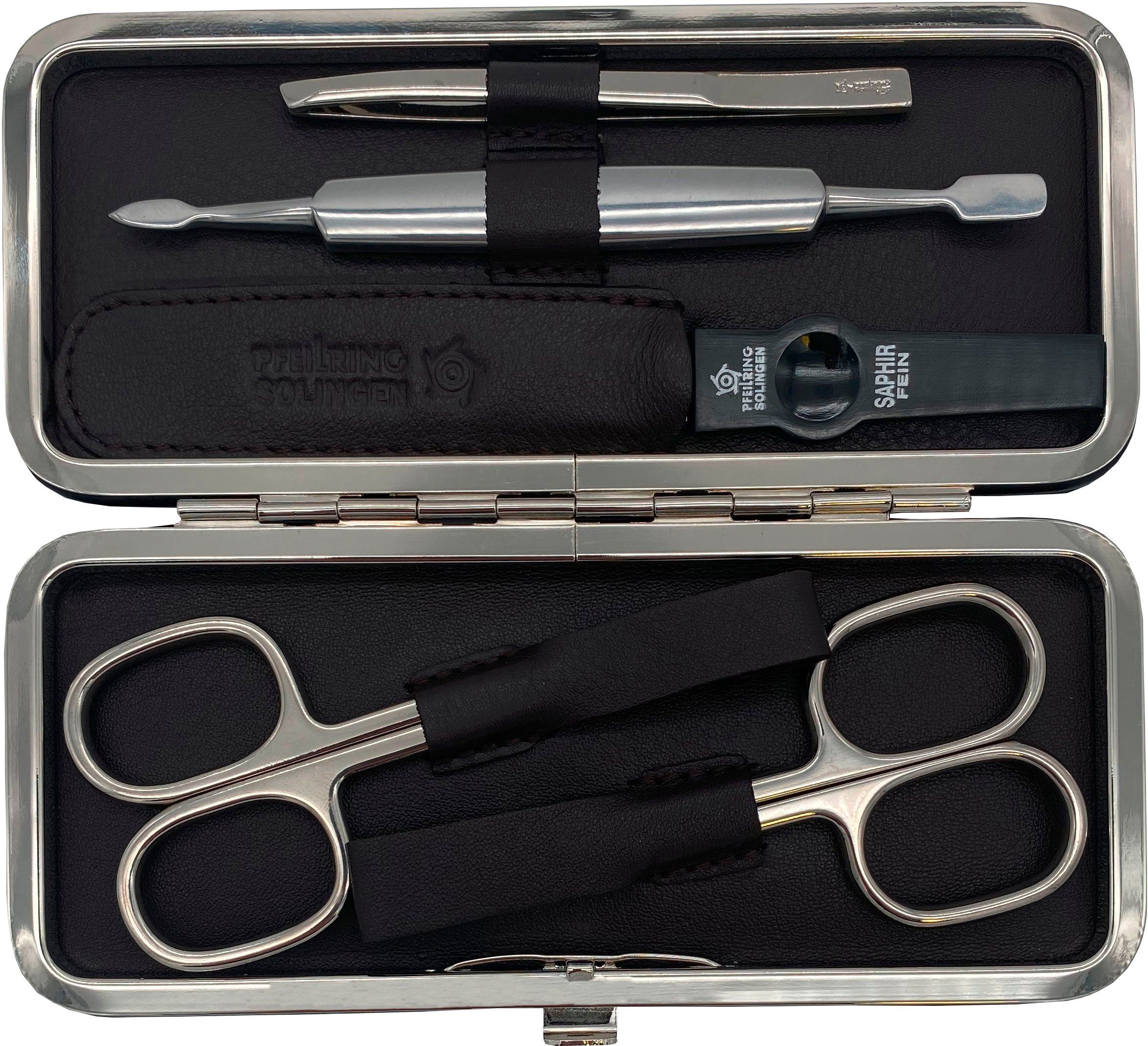PFEILRING Maniküre-Etui, 5 tlg., Nappaleder