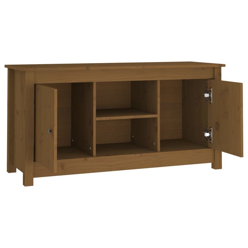 Massivholz cm Honigbraun Kiefer furnicato 103x36,5x52 TV-Schrank