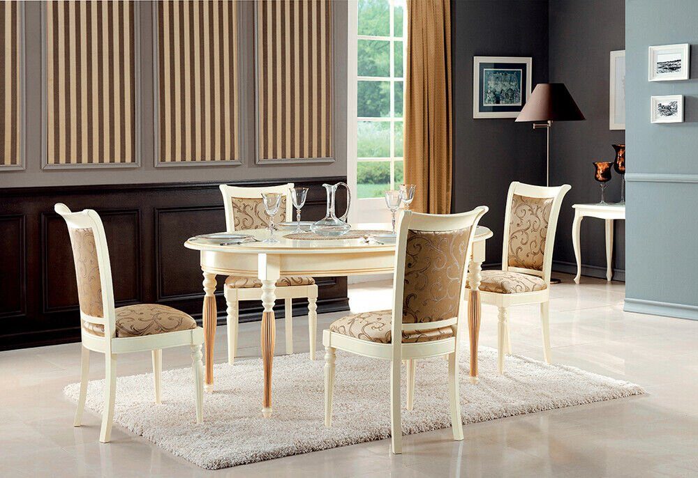 JVmoebel Esstisch Klassischer Esstisch Holz Tische Ovale Tisch Esszimmer Luxus Möbel