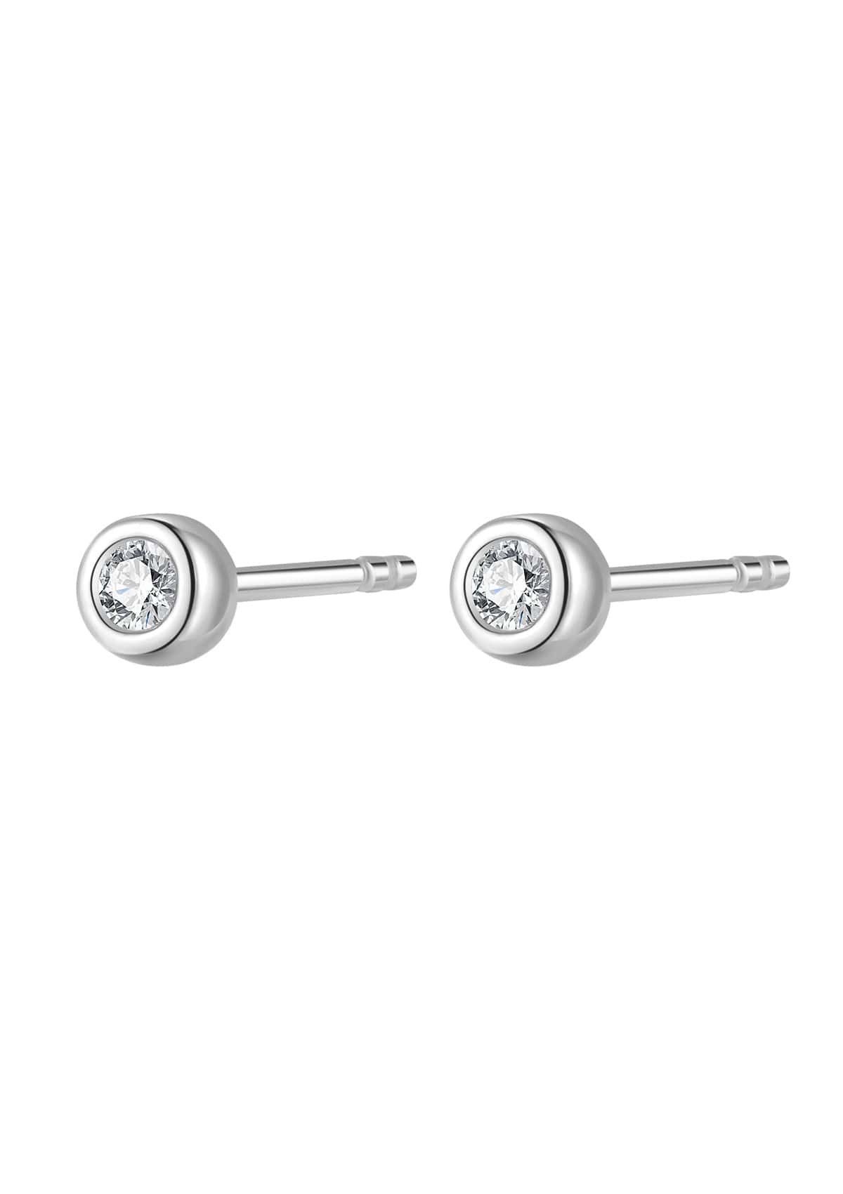 Dear Me Paar Ohrstecker Vollendung für Damen, Zirkon/ Diamant, Winzige Soli günstig online kaufen