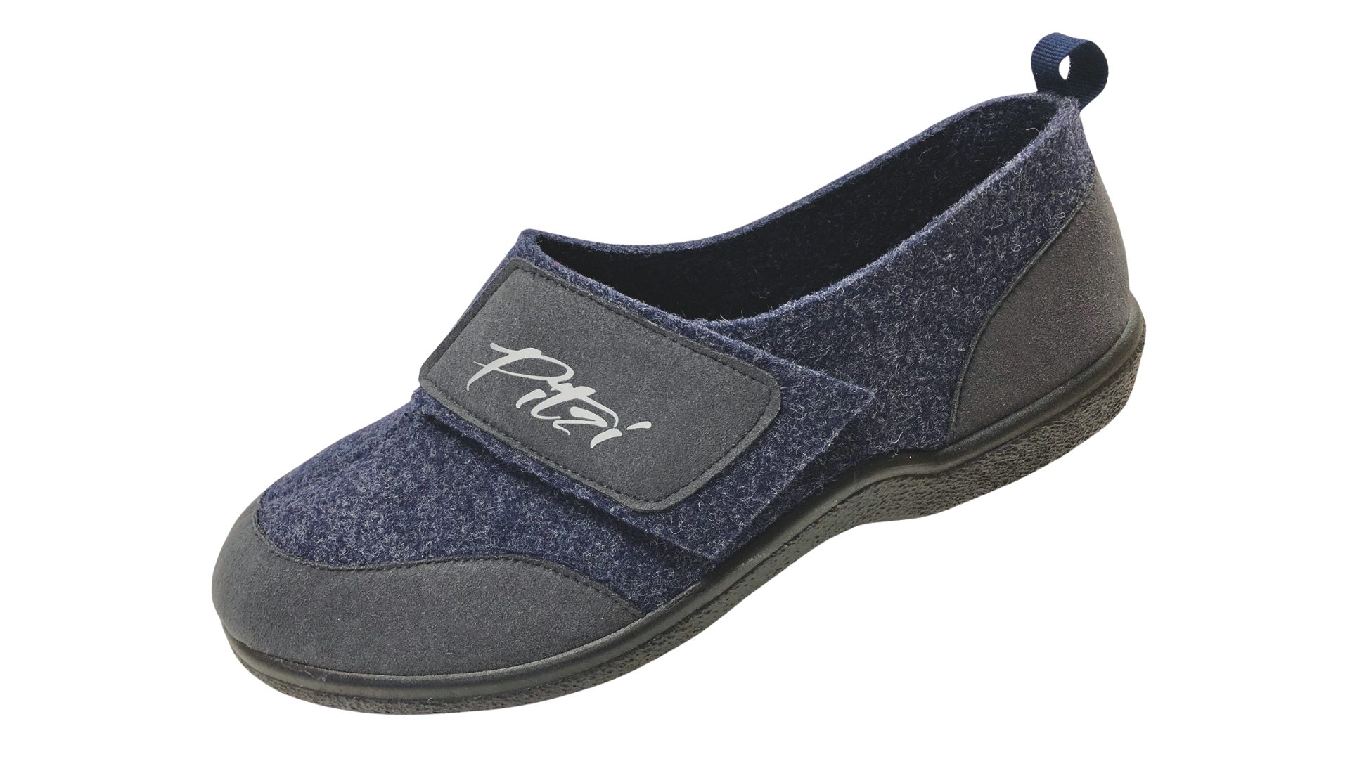 Pitzi Hausschuh "Pitzi" 37830 aus Filz Klettschuh