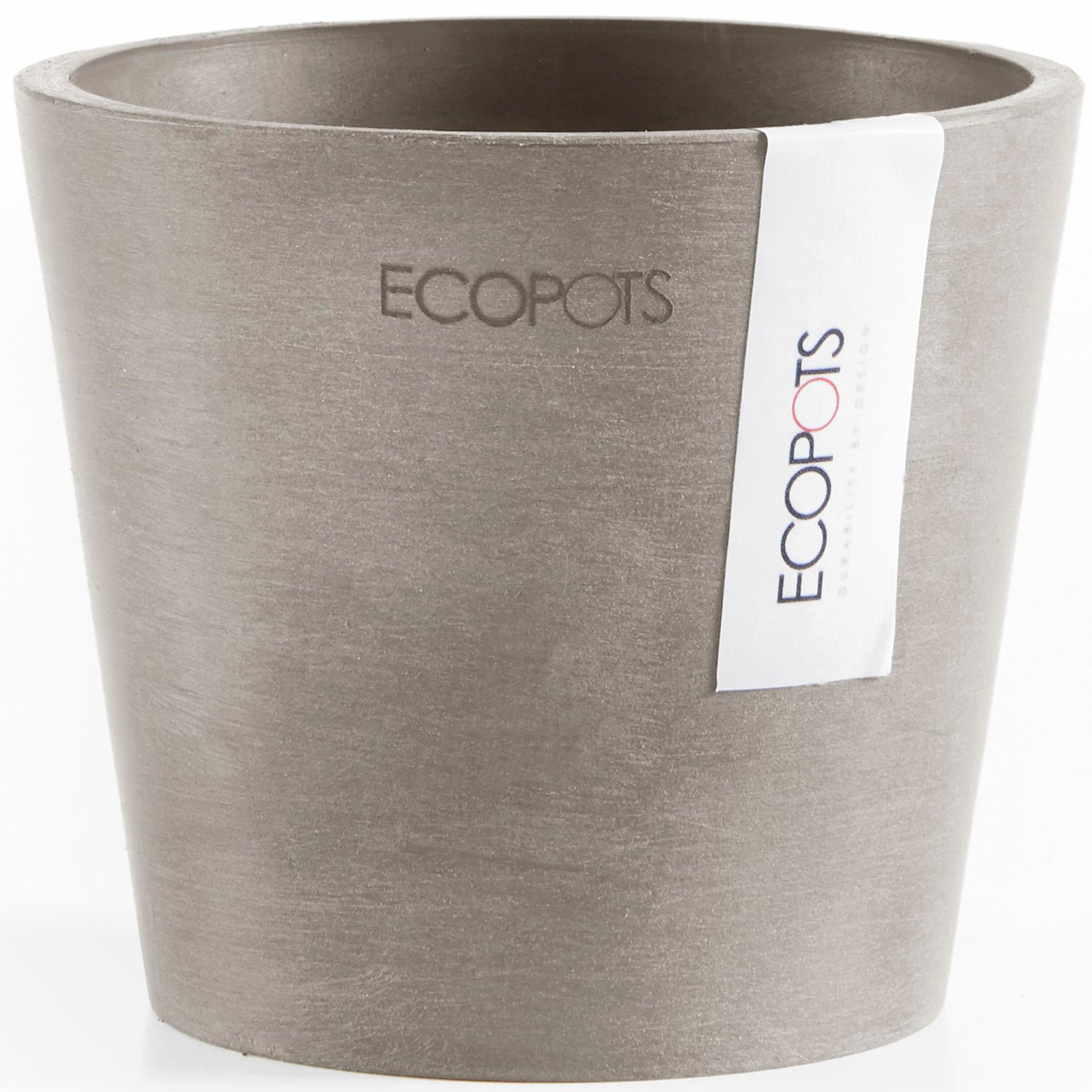 ECOPOTS Blumentopf Amsterdam Mini 10,5 Taupe, günstig online kaufen