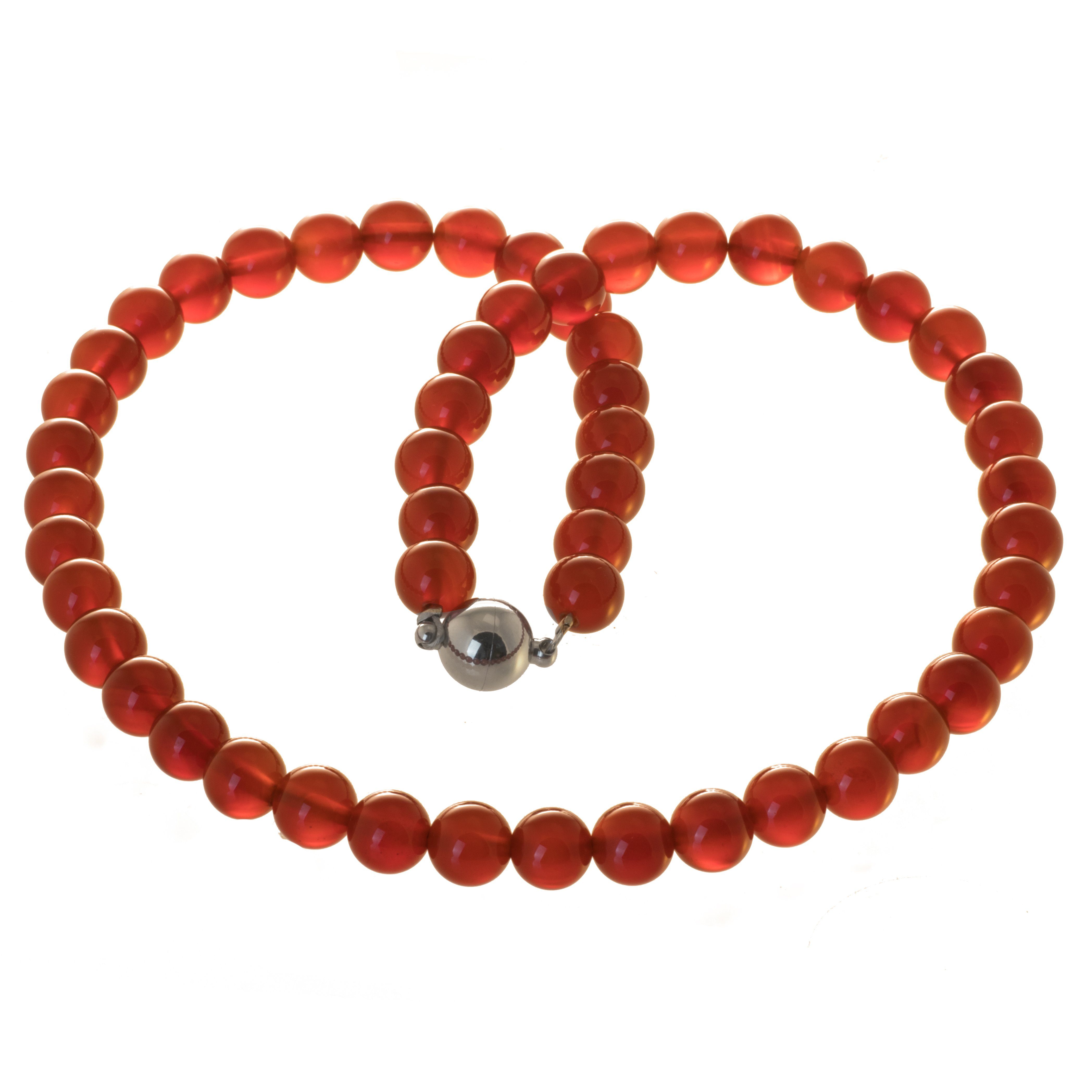 Bella Carina Perlenkette Karneol 8 mm, Karneol 8 mm günstig online kaufen