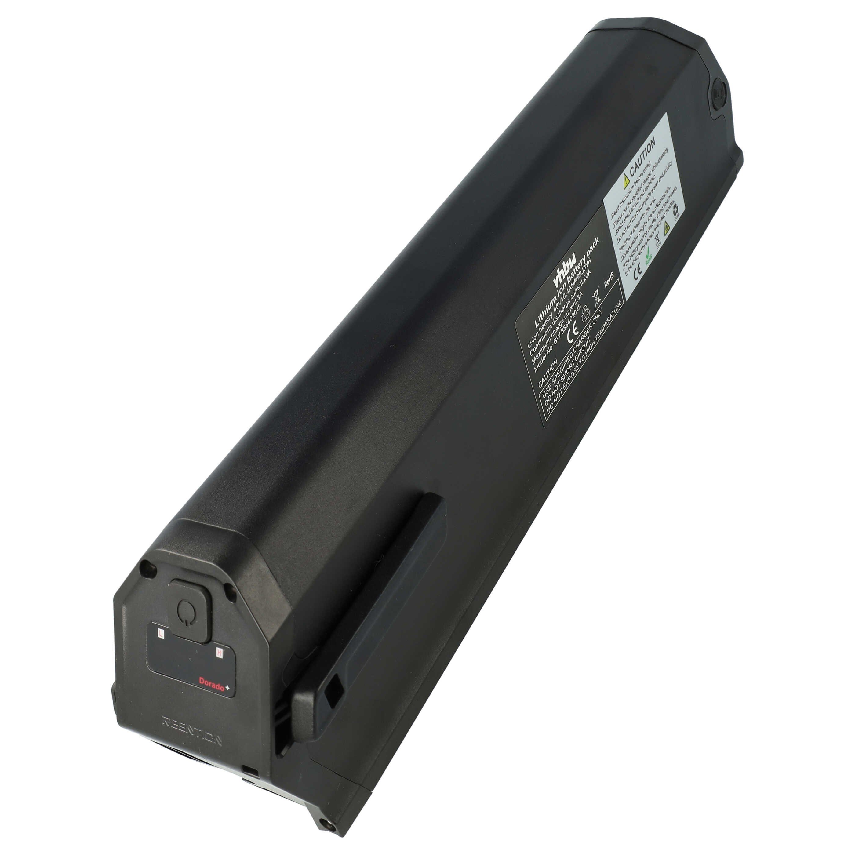 vhbw Akku passend für NCM Aspen+, Aspen, Milano+, Miami, Milano, Moscow, E-Bike Akku Akku Li-Ion 10400 mAh (48 V, 1 St), Leistungsfähiger Austausch-Akku für Pedelec, Elektrofahrrad, E-Bike