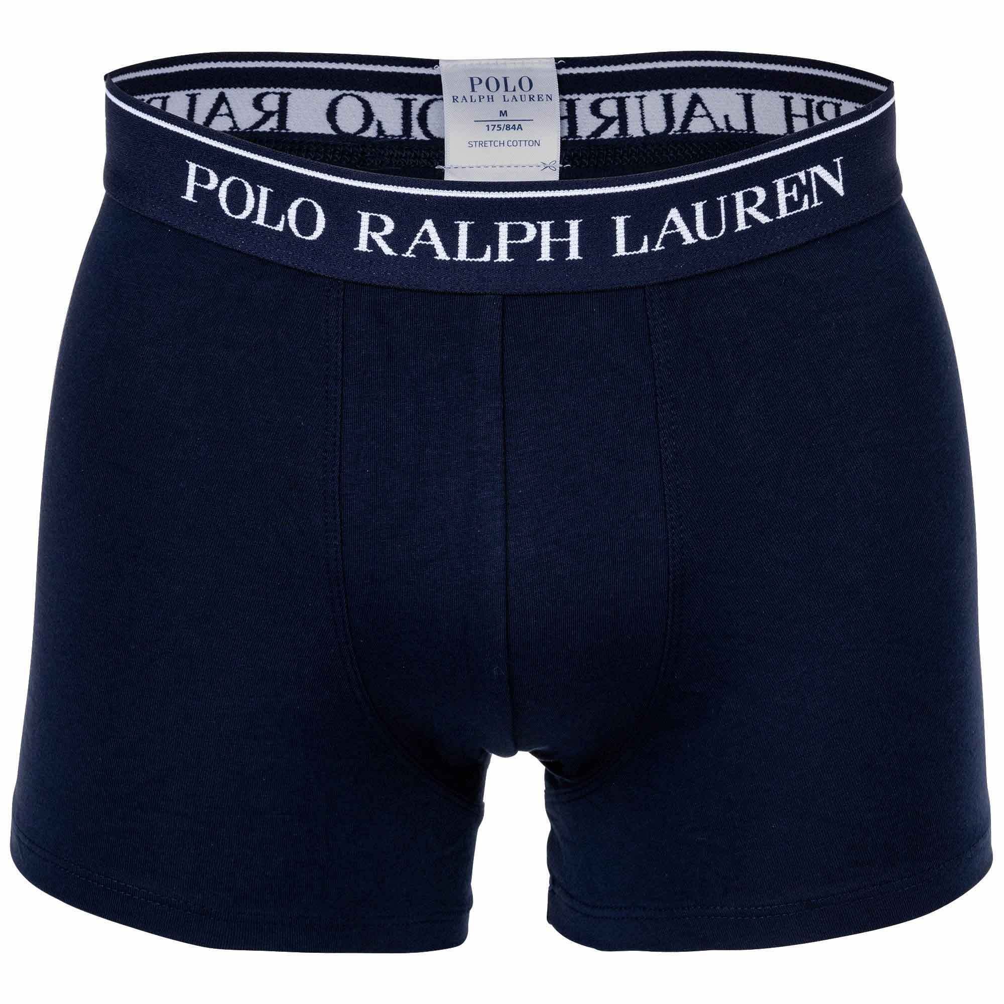 Pack TRUNK-5 Herren Blau/Rot/Grau Polo Boxer Ralph - Shorts, 5er Lauren CLSSIC Boxer