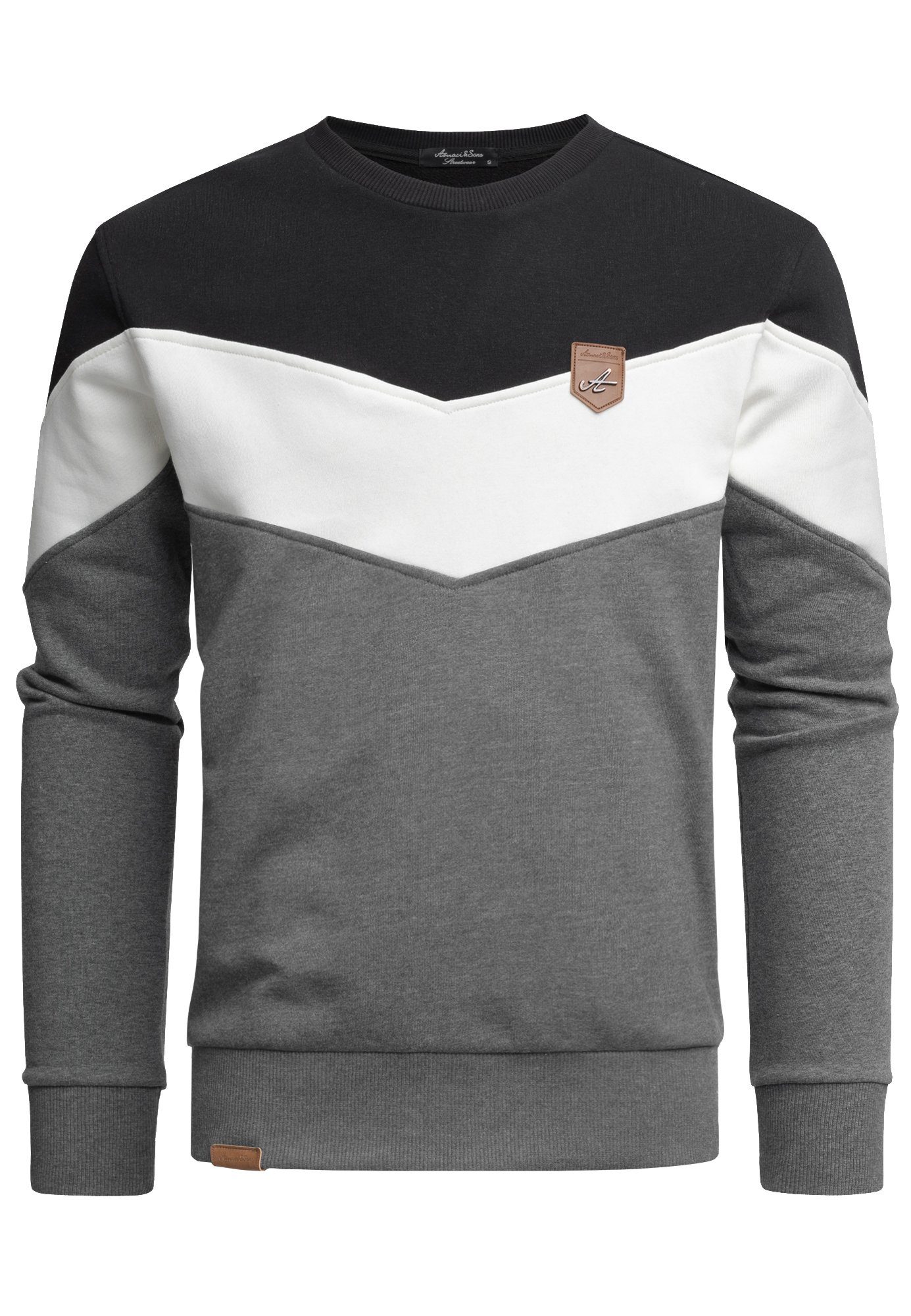 Sweatshirt PALMDALE Sweatshirt mit Rundhalsausschnitt