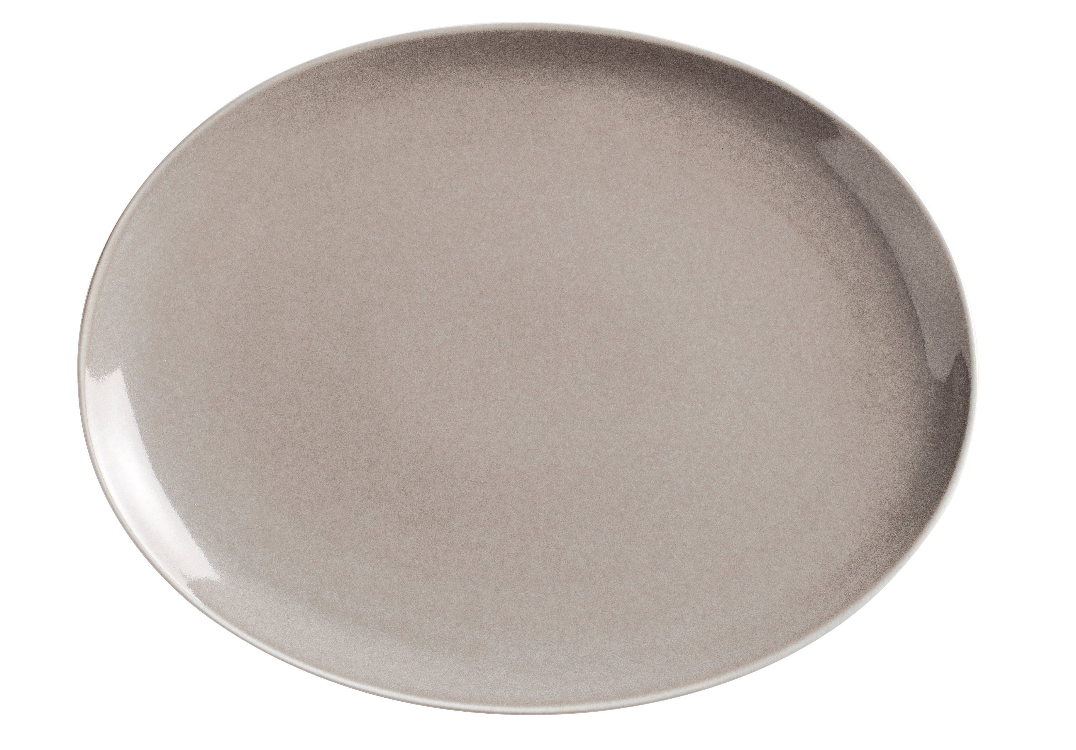 Kahla Servierplatte oval Homestyle 32 cm, Porzellan, Handglasiert, Made in Germany desert sand