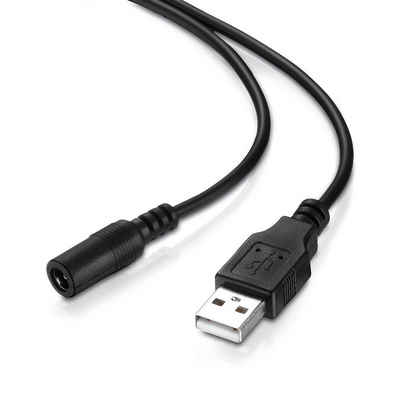 adaptare adaptare 40547 Lade-Kabel USB-Stecker Typ A auf DC-Hohlstecker-Buchse USB-Kabel