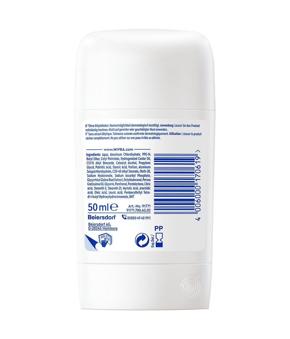 Nivea Deo-Stift Deodorant Derma Control Defend Stick 6 x 50ml, 6-tlg.