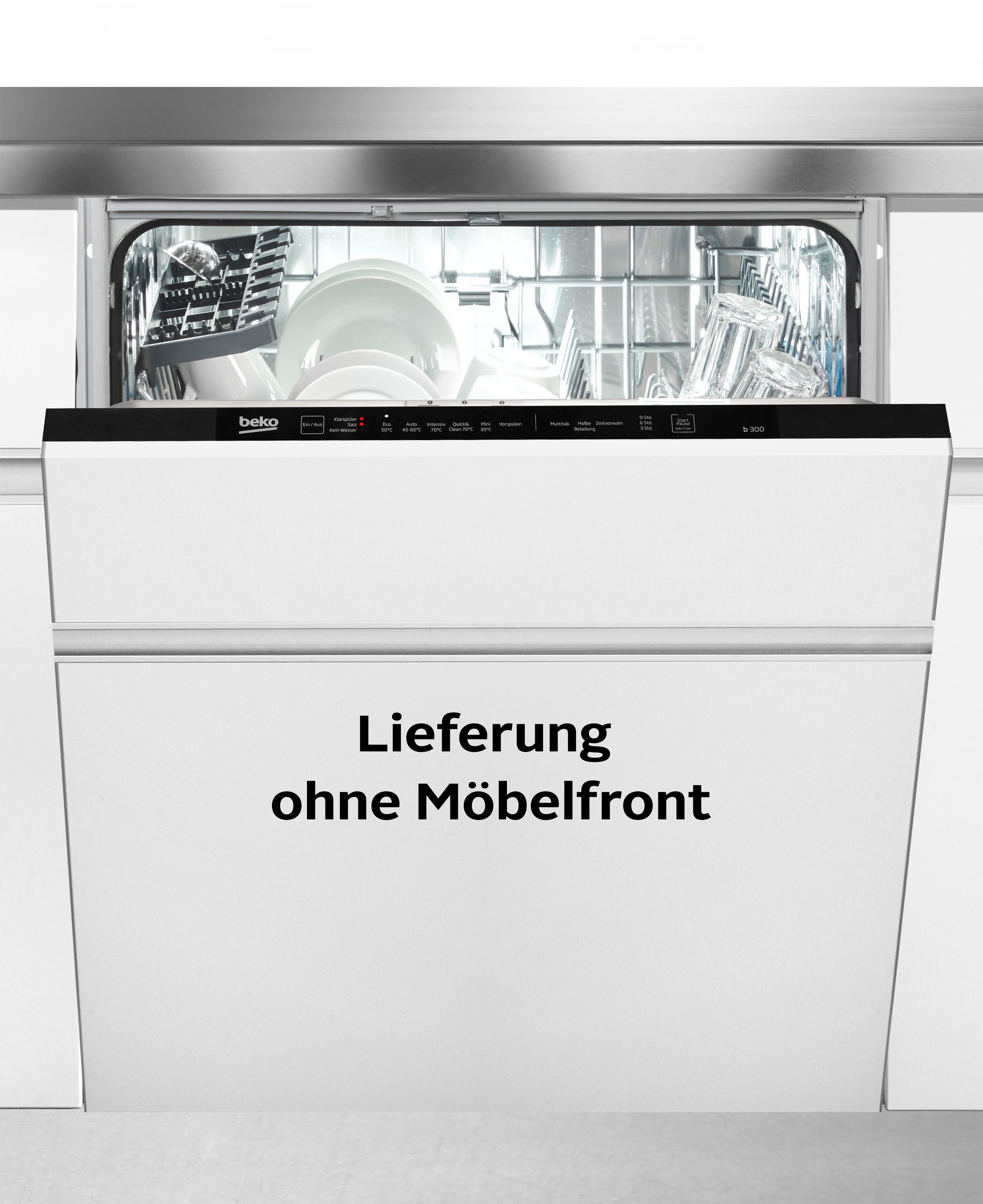 BEKO vollintegrierbarer Geschirrspüler BDIN16O30 7677301677, 14 Maßgedecke, SelfDry – automatische Türöffnung für perfekte Trocknungsergebnisse