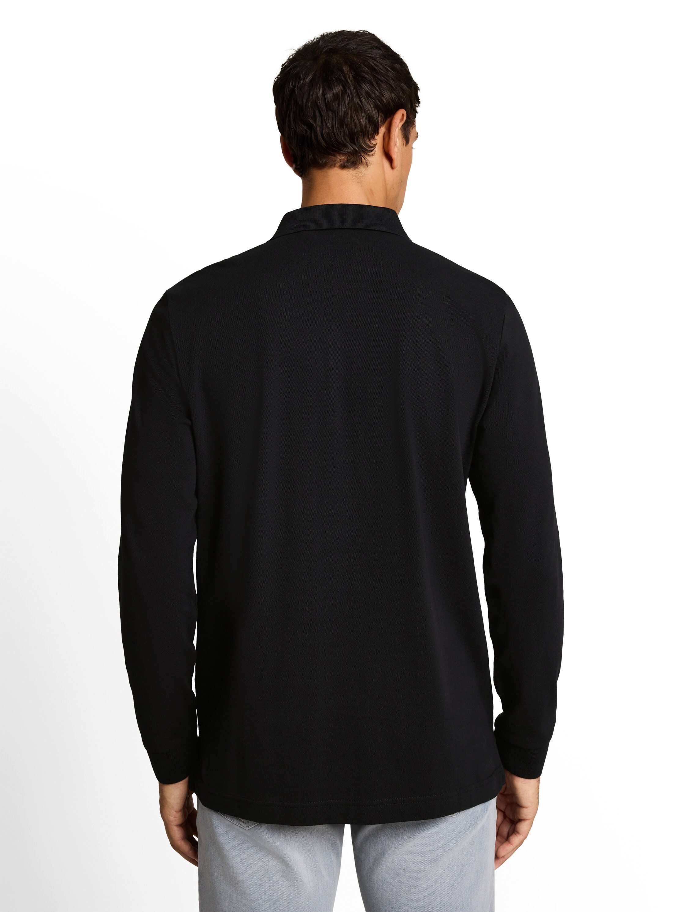 TOM TAILOR Langarm-Poloshirt mit Logo-Stickerei – Bild 2 von 5